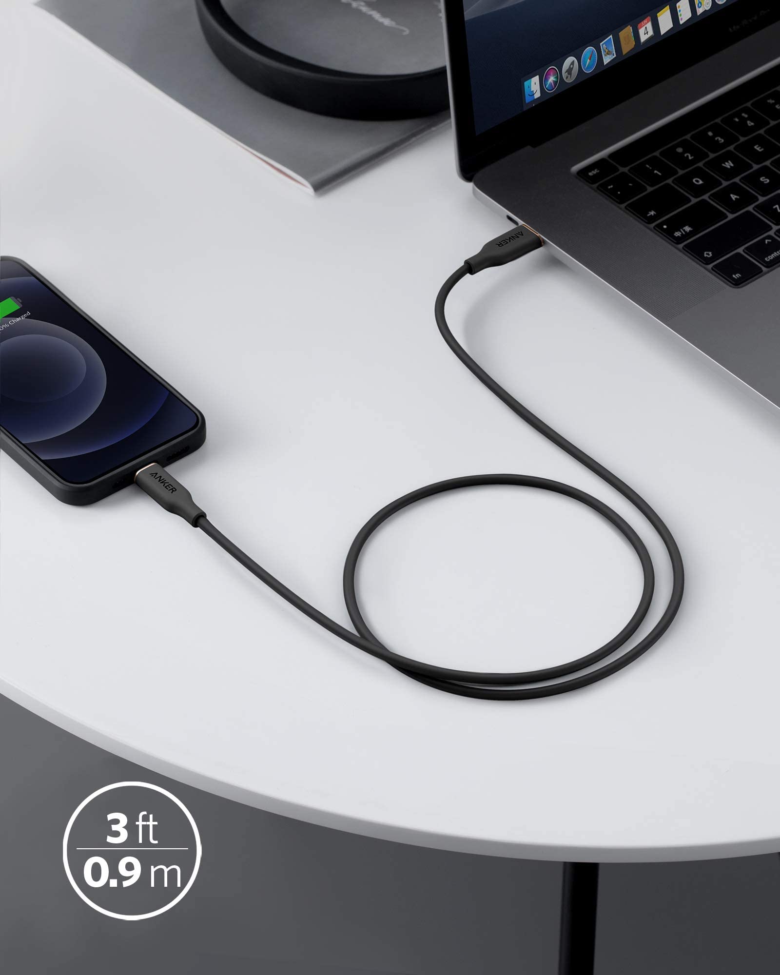 Apos Audio Anker Accessory Anker 641 USB-C to Lightning Cable (Flow, Silicone)