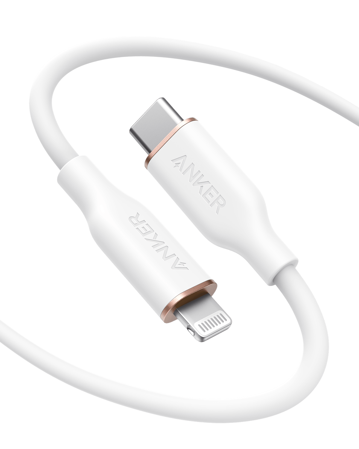 Apos Audio Anker Accessory Anker 641 USB-C to Lightning Cable (Flow, Silicone) 6ft / Cloud White