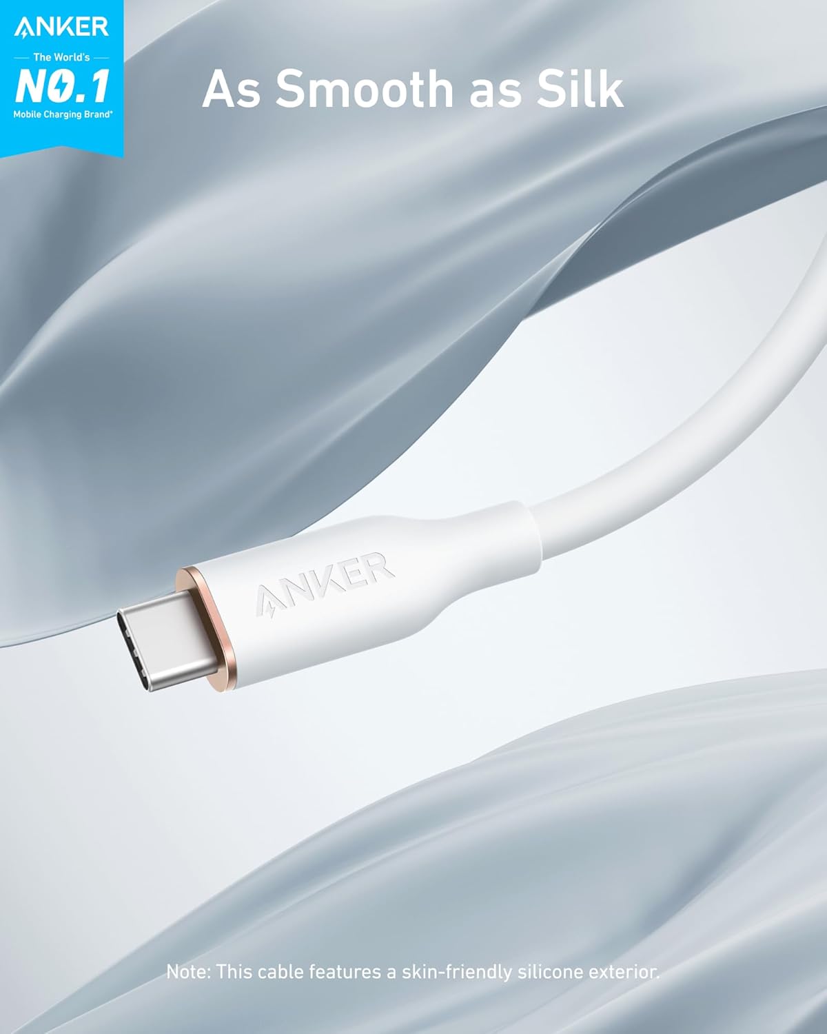 Apos Audio Anker Accessory Anker 643 USB-C to USB-C Cable (Flow, Silicone)