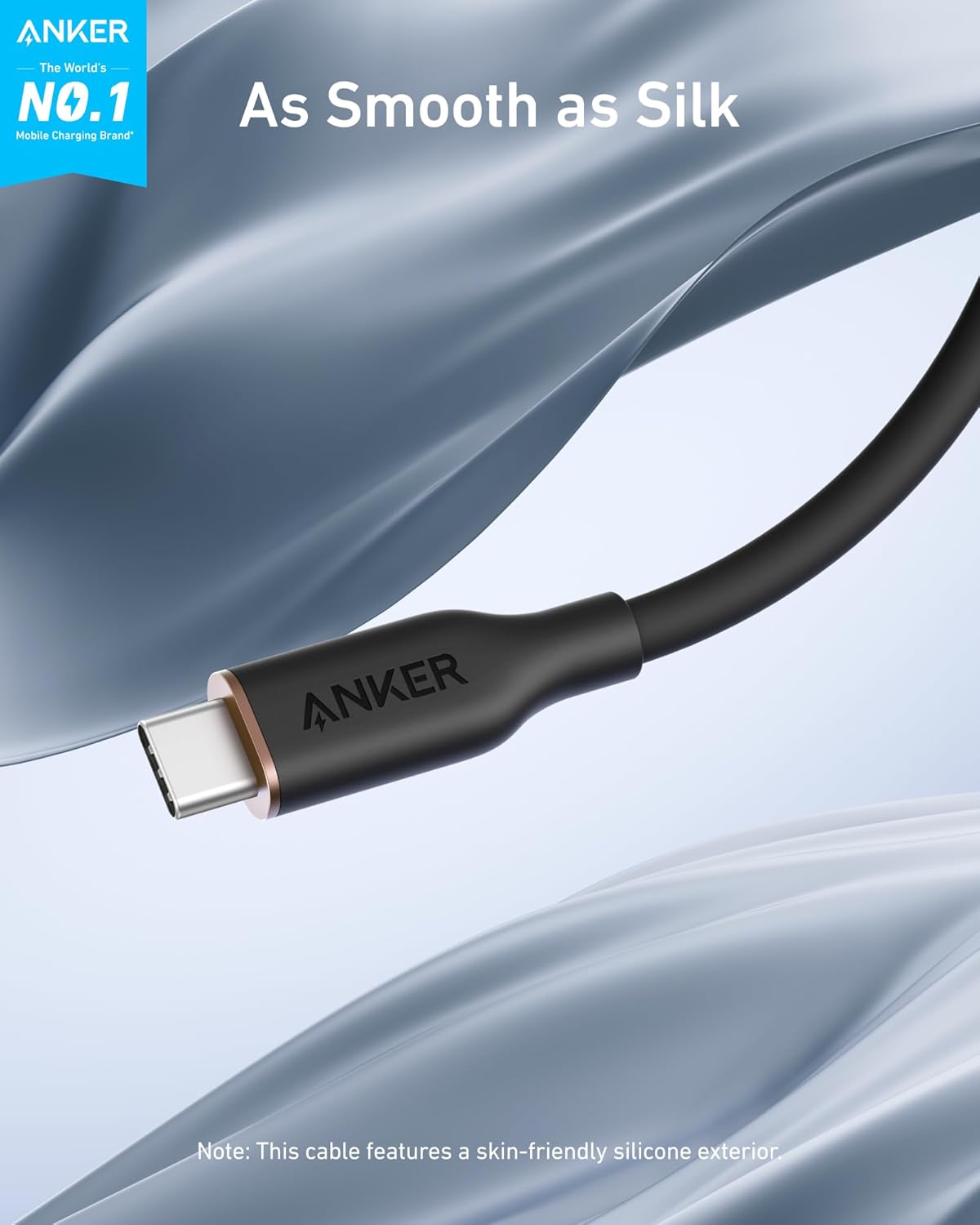 Apos Audio Anker Accessory Anker 643 USB-C to USB-C Cable (Flow, Silicone)