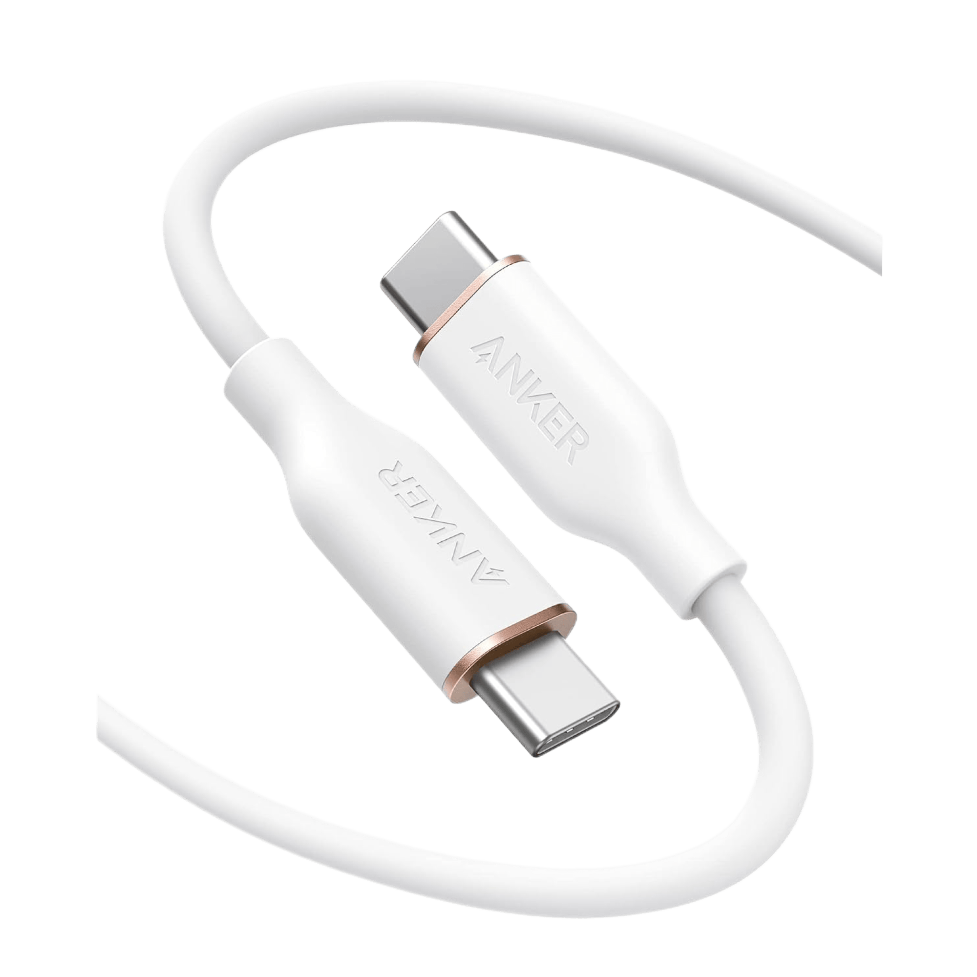 Apos Audio Anker Accessory Anker 643 USB-C to USB-C Cable (Flow, Silicone) 6ft / 240W / Cloud White