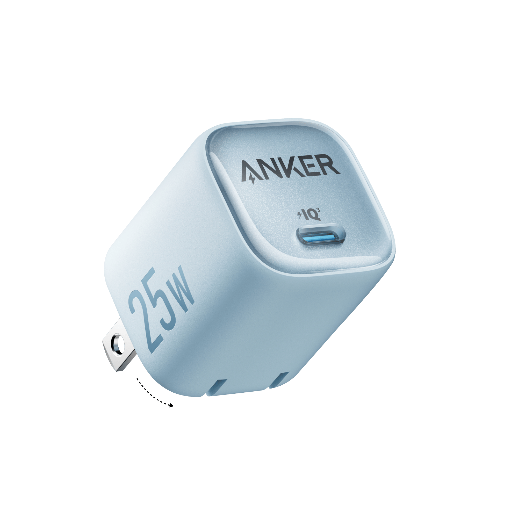 Apos Audio Anker Accessory Anker Charger (25W, Compact) Misty Blue