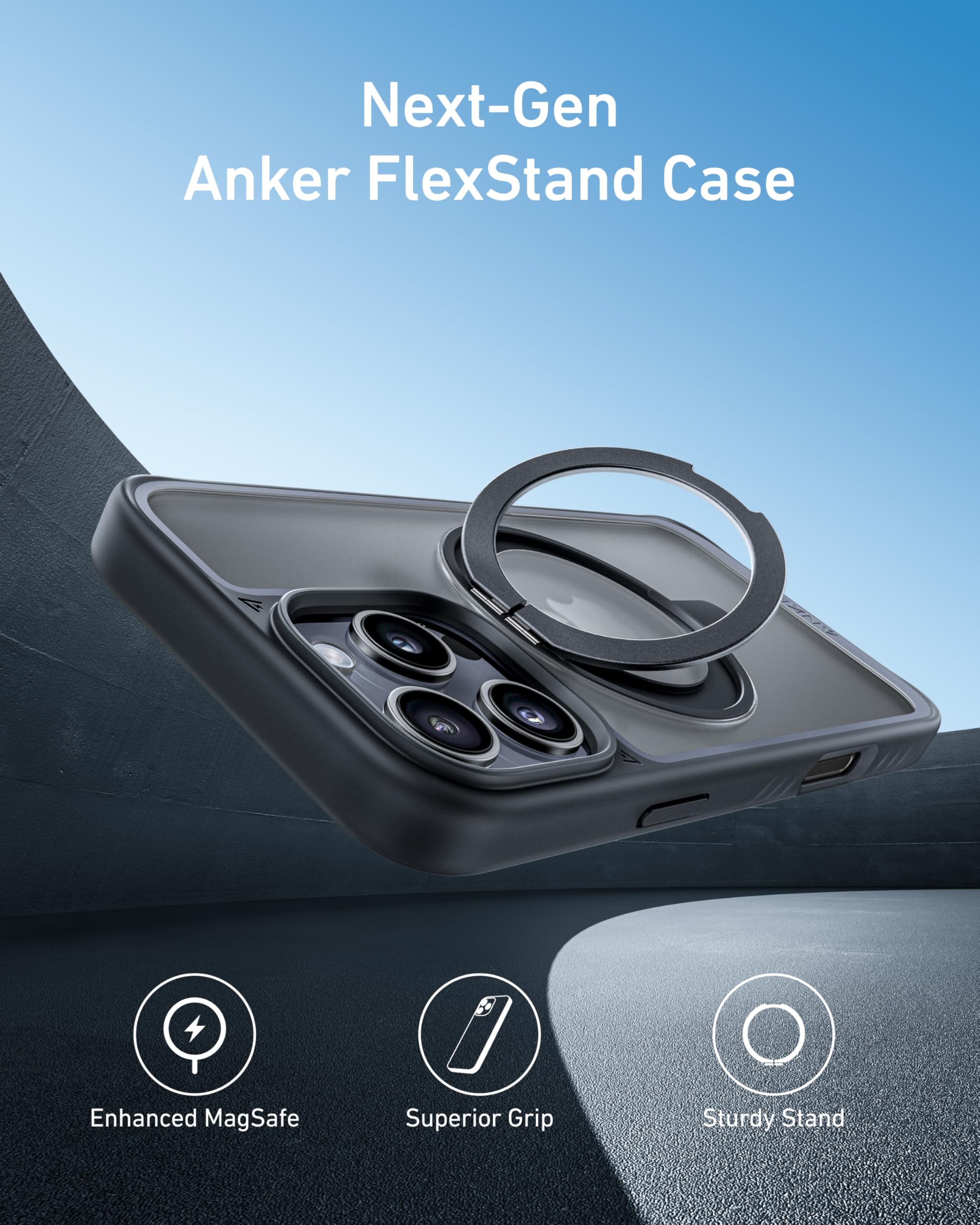 Apos Audio Anker Accessory Anker MagGo Magnetic Case with Stand (360° Ring Stand)