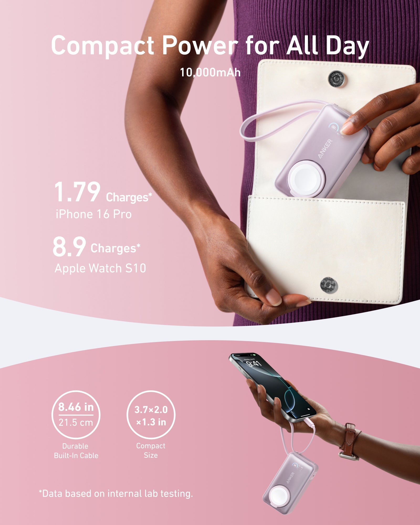 Apos Audio Anker Accessory Anker MagGo Power Bank (10K, 35W, For Apple Watch)