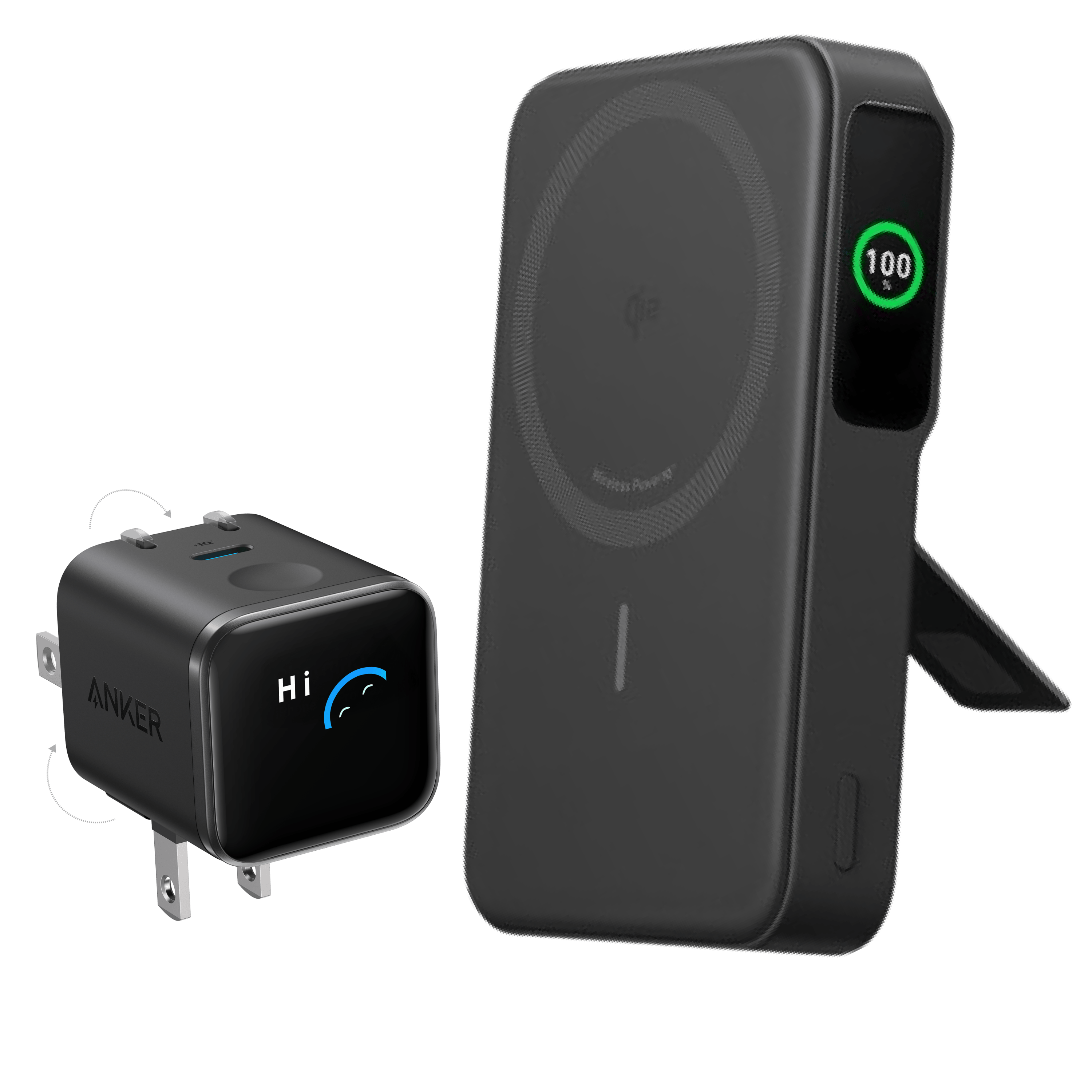 Apos Audio Anker Accessory Anker MagGo Power Bank (10K) Black Stone / 10K Power Bank + 45W Charger