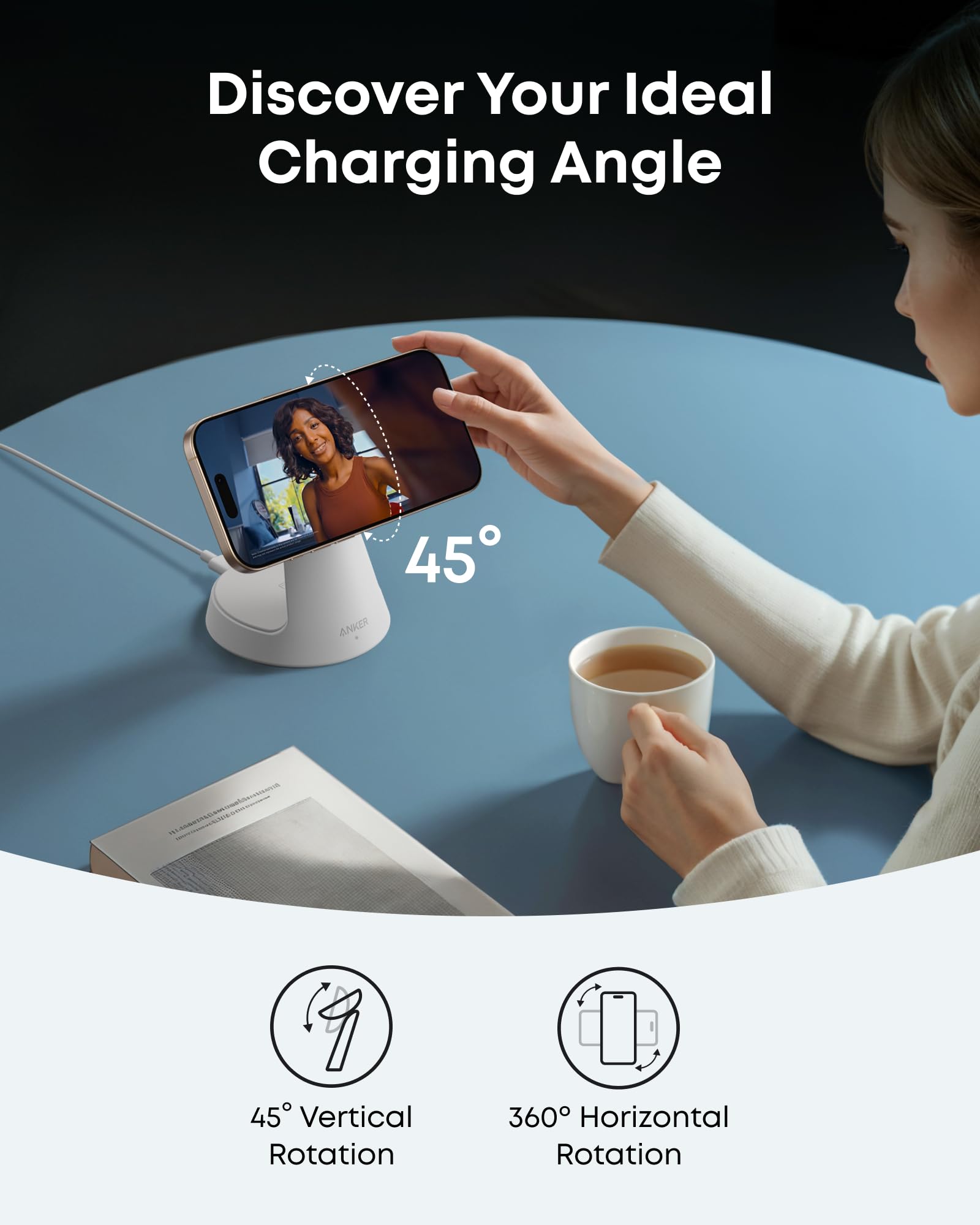 Apos Audio Anker Accessory Anker MagGo Wireless Charging Station (3-in-1, Dock Stand)