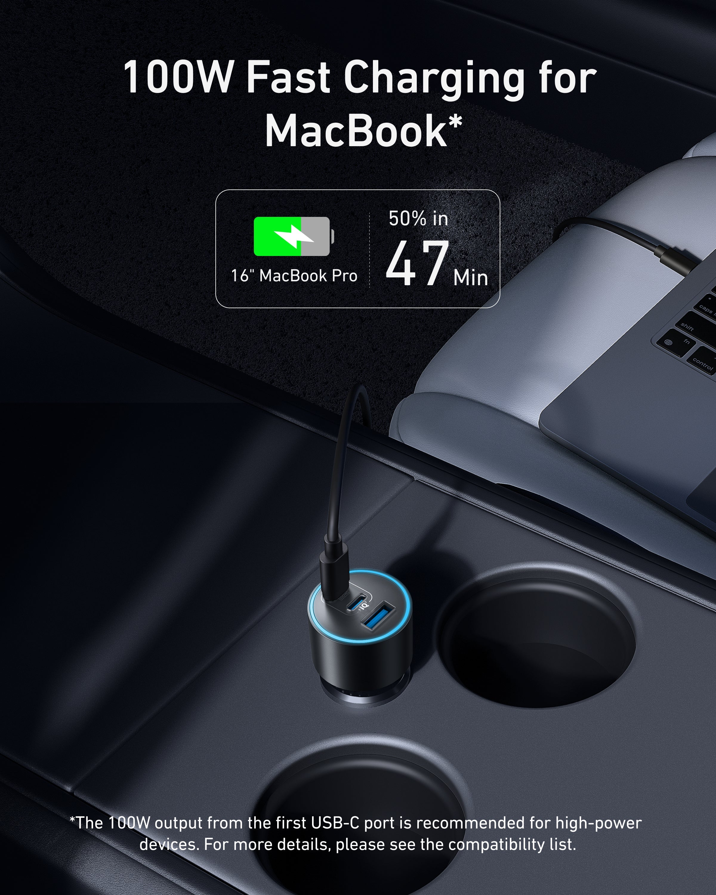 Apos Audio Anker Accessory Anker Nano Car Charger (167.5W, 3 Ports)