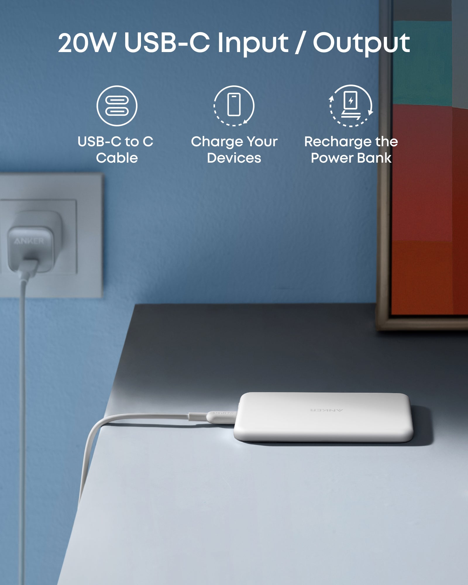 Apos Audio Anker Accessory Anker Nano Power Bank (5K, MagGo, Slim)