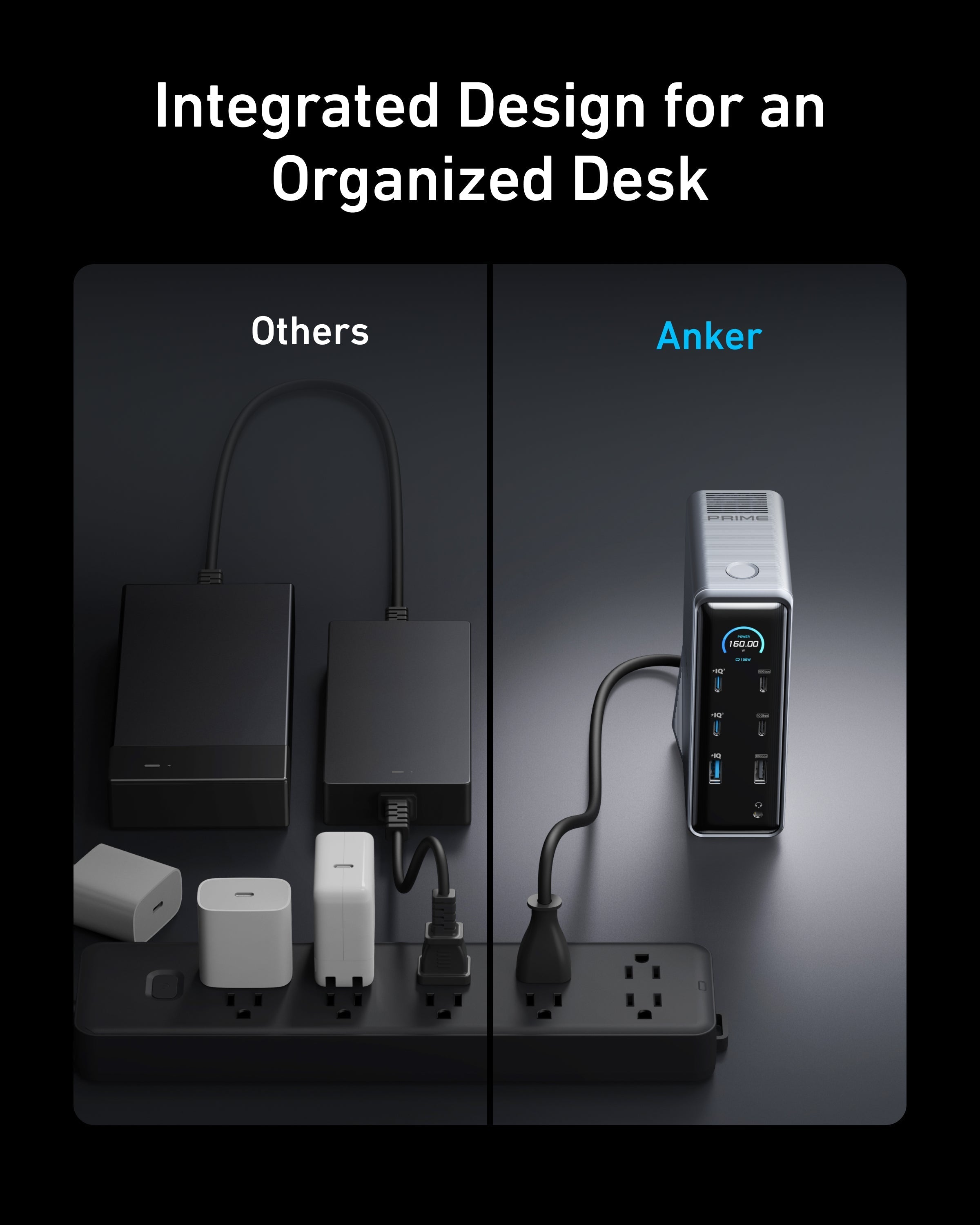 Apos Audio Anker Accessory Anker Prime Charging Docking Station (14-in-1, Dual Display, 160W)