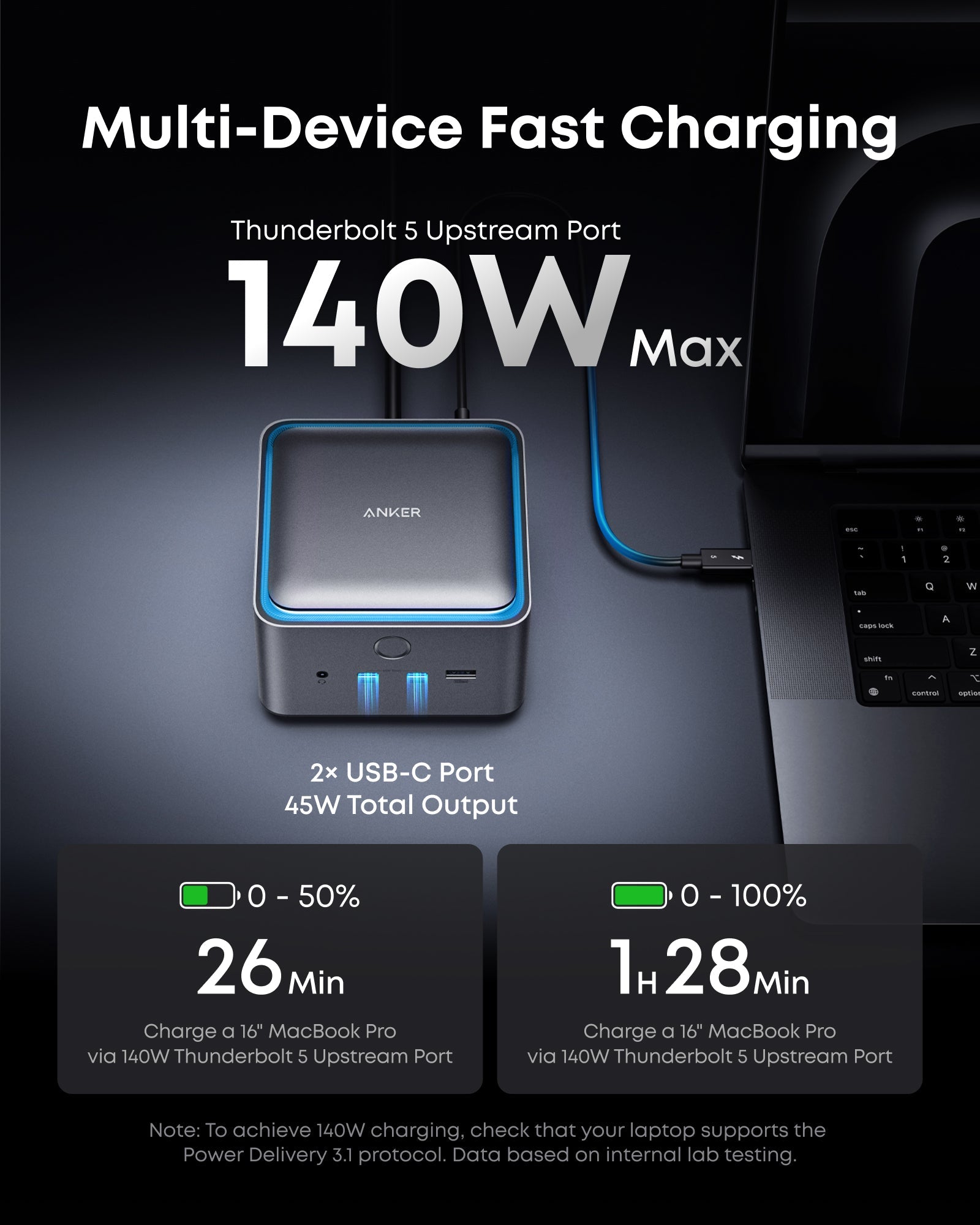 Anker Prime TB5 Docking Station (14-in-1, 8K, Thunderbolt 5 ) Anker Prime TB5 Docking Station (14-in-1, 8K, Thunderbolt 5 )