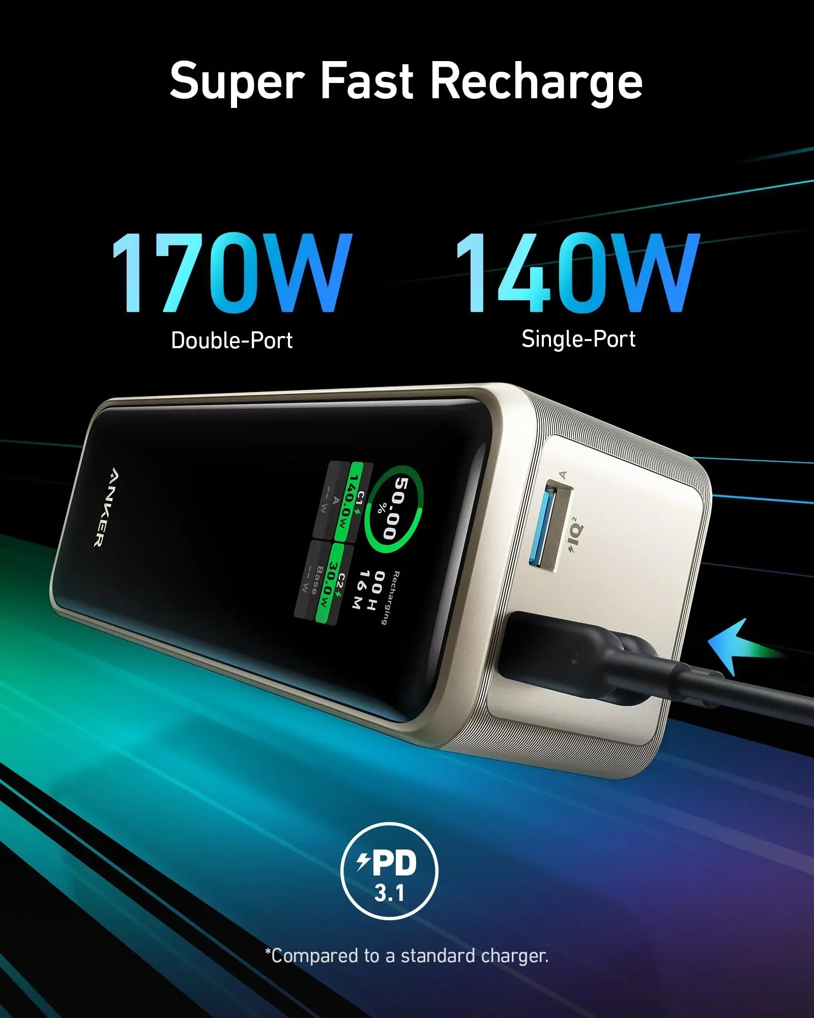 Apos Audio Anker charging only Anker Prime Power Bank (27K, 250W)