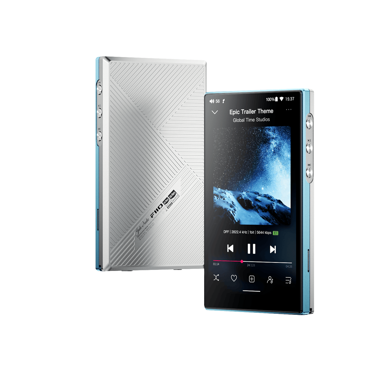 FIIO JM21 Android DAP ブラック FiiO x JadeAudio JM21 Android 13 Hi-Res Music Player