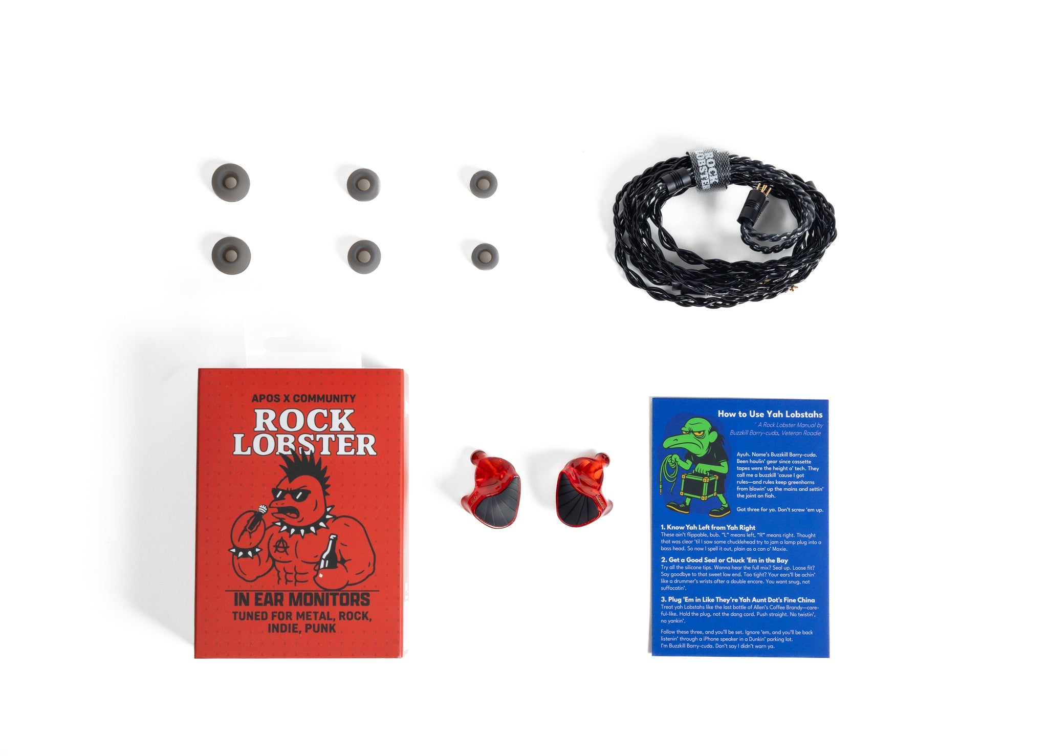 Apos Audio Apos Earphone / In-Ear Monitor (IEM) Apos x Community Rock Lobster IEMs