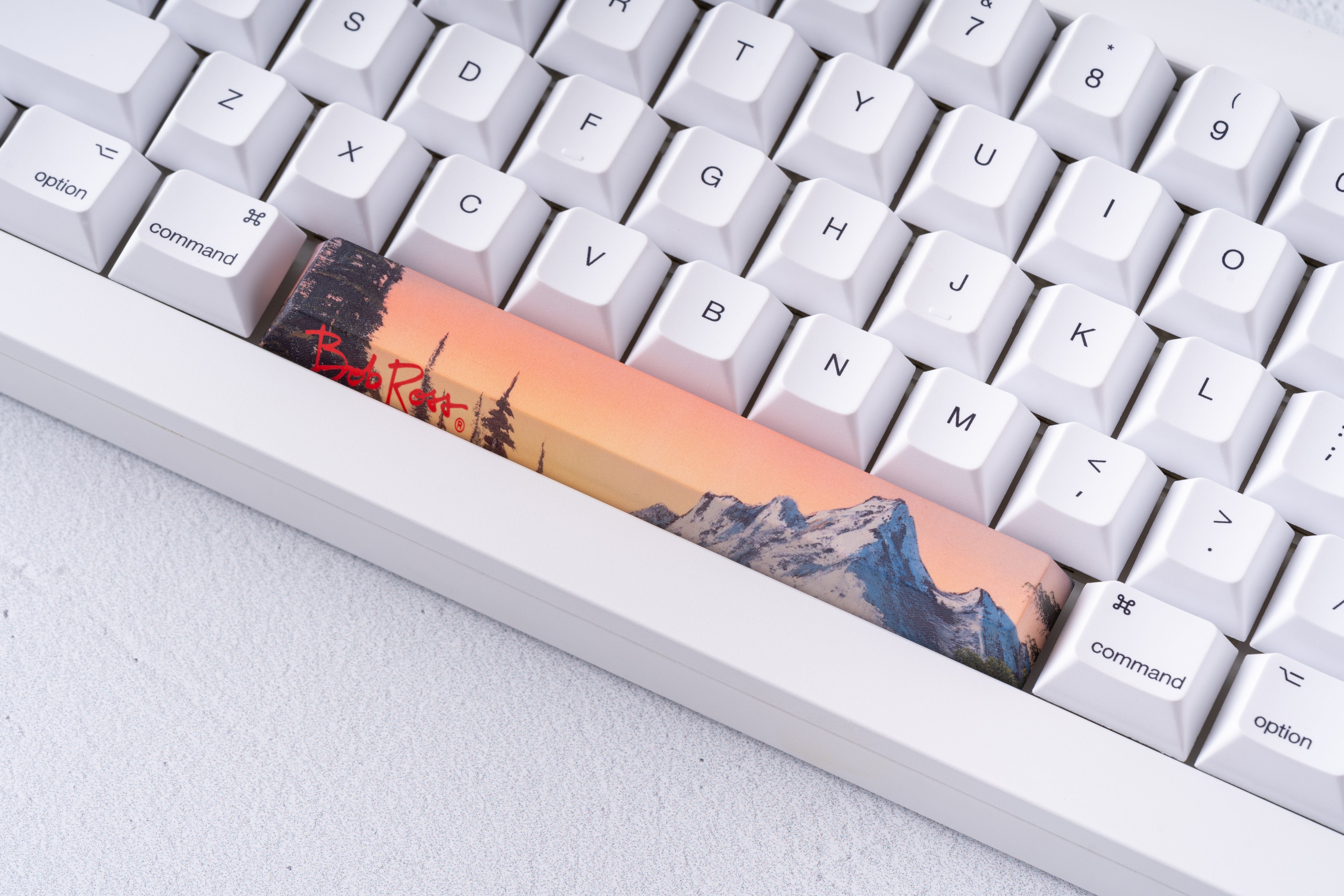 Apos x Bob Ross Panoramic Scenic Keycaps