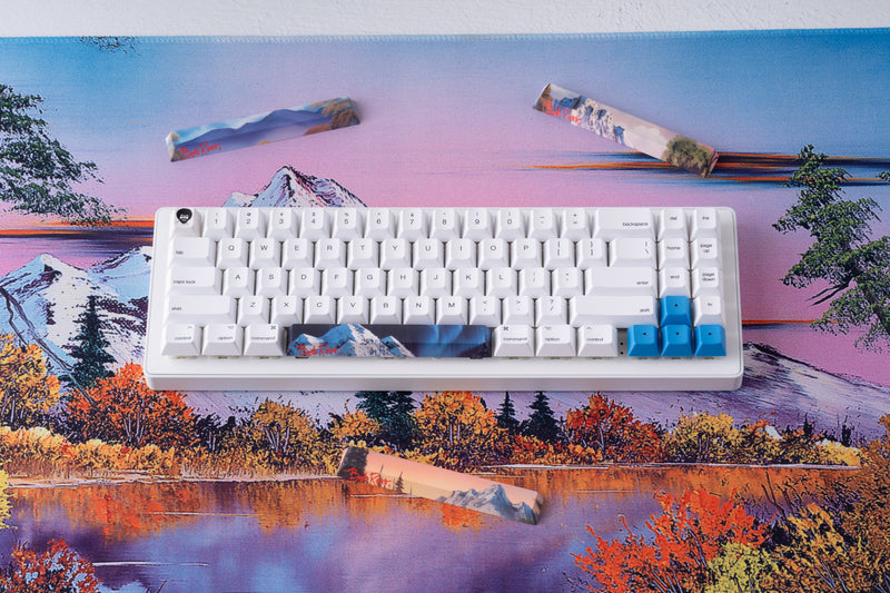 Apos x Bob Ross Panoramic Scenic Keycaps