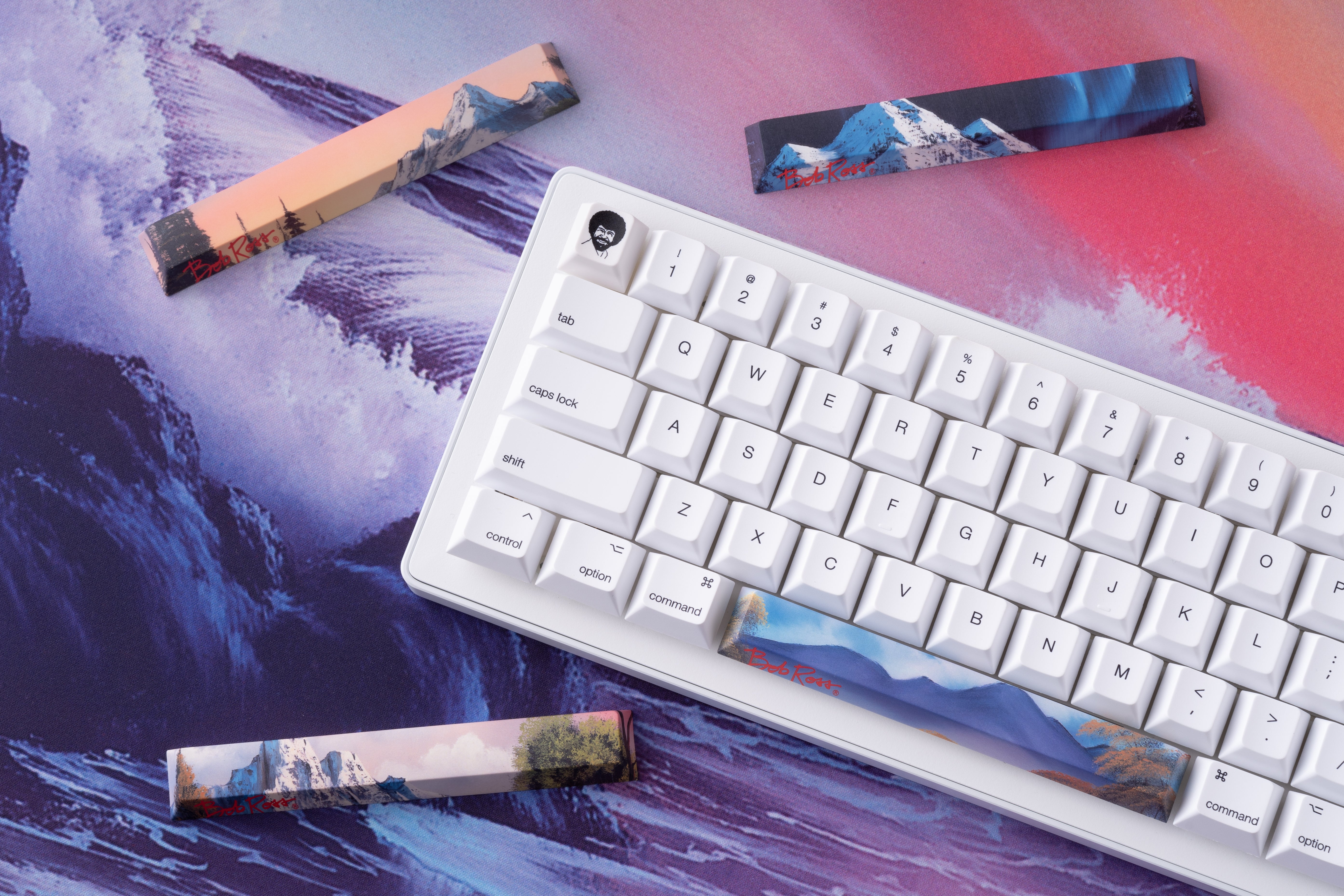 Apos Audio Apos Keycaps Bob Ross Panoramic Scenic Keycaps