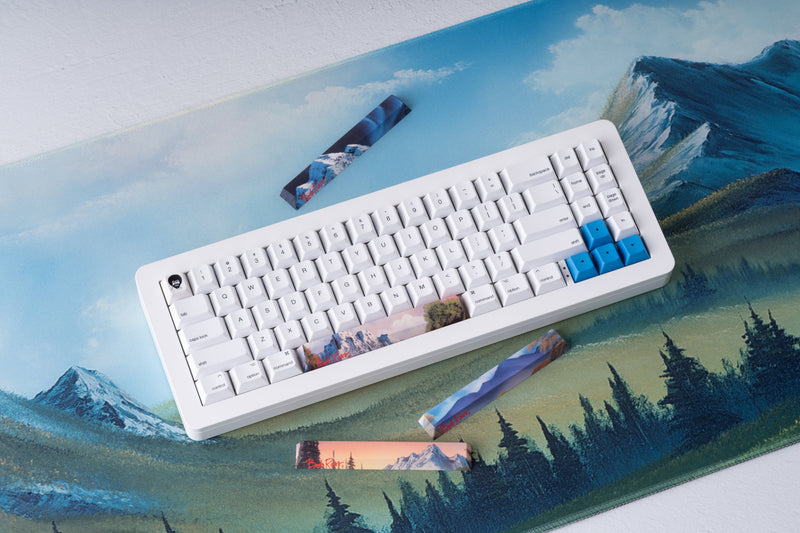 Apos x Bob Ross Panoramic Scenic Keycaps