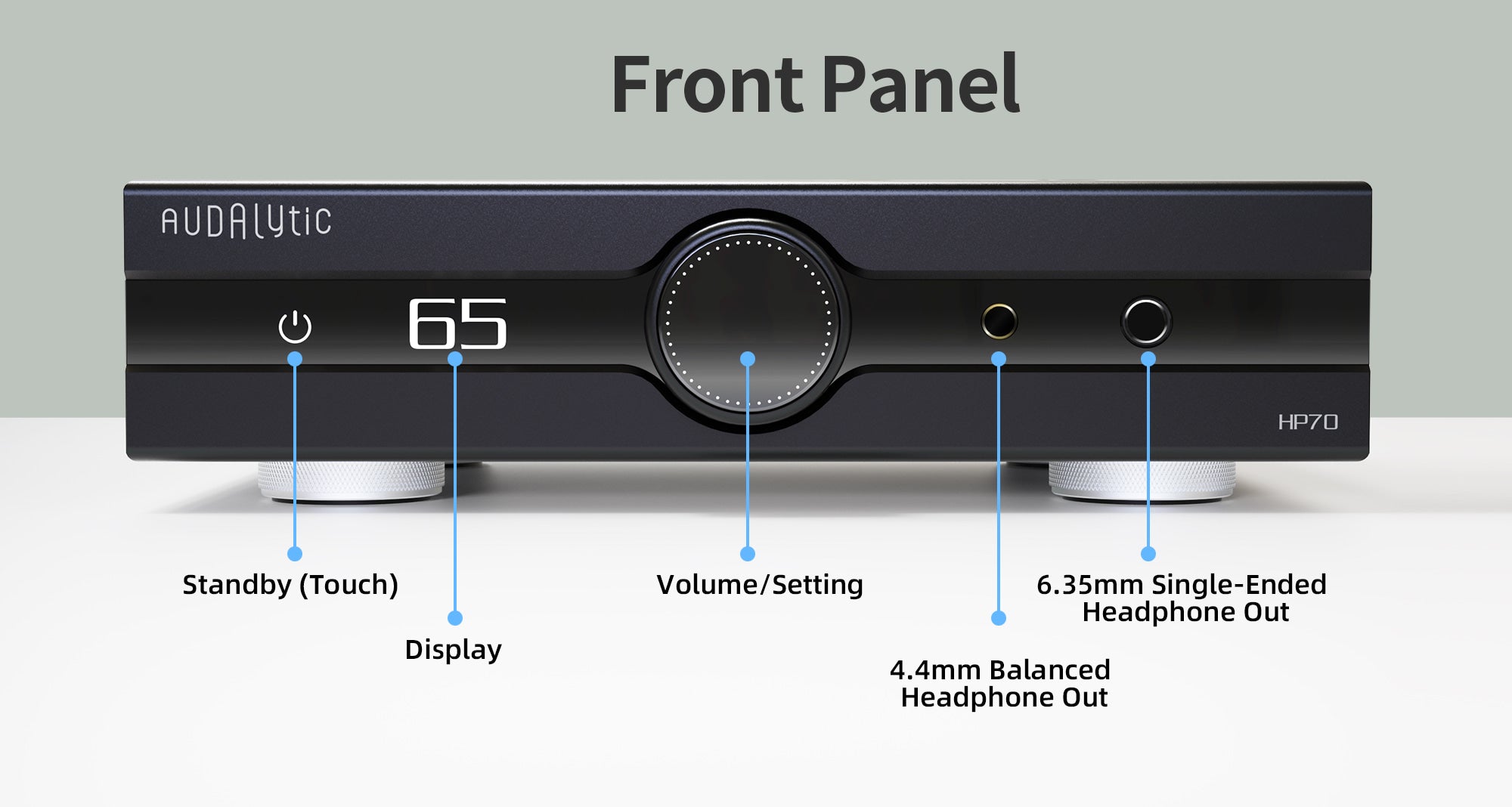 Apos Audio Audalytic Headphone Amp Adualytic HP70 Fully-Balanced Discrete Headphone Amplifier