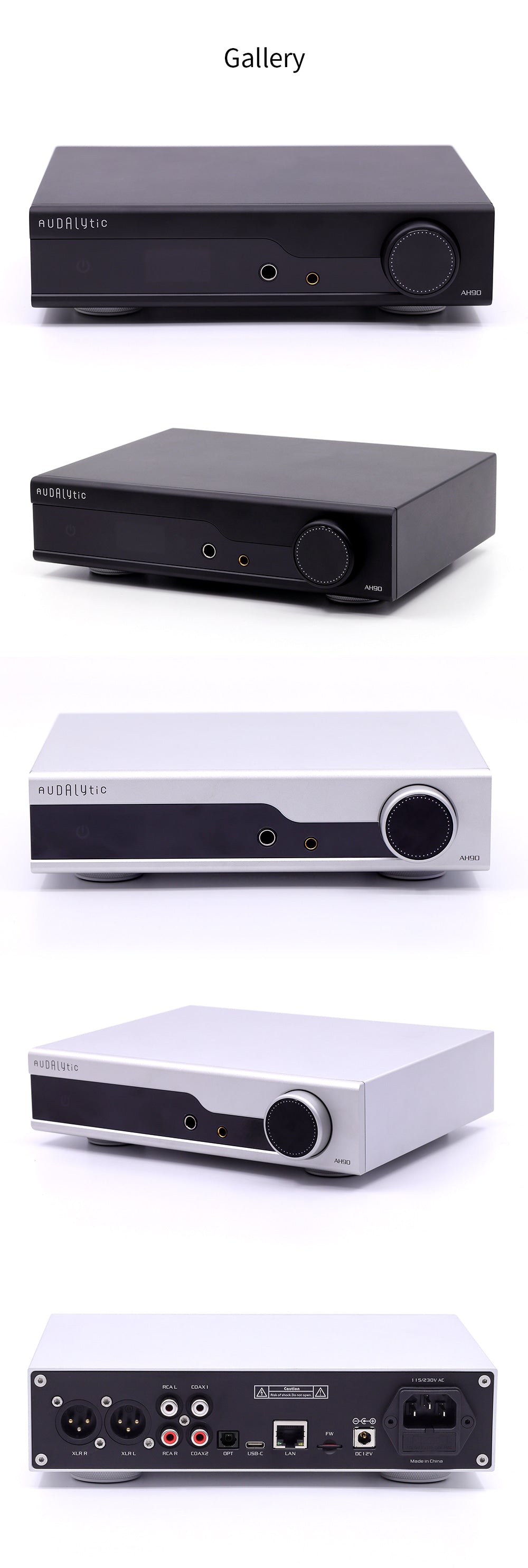 Apos Audio Audalytic Streaming Media Player Adualytic AH90 Streamer/DAC/Headphone Amp
