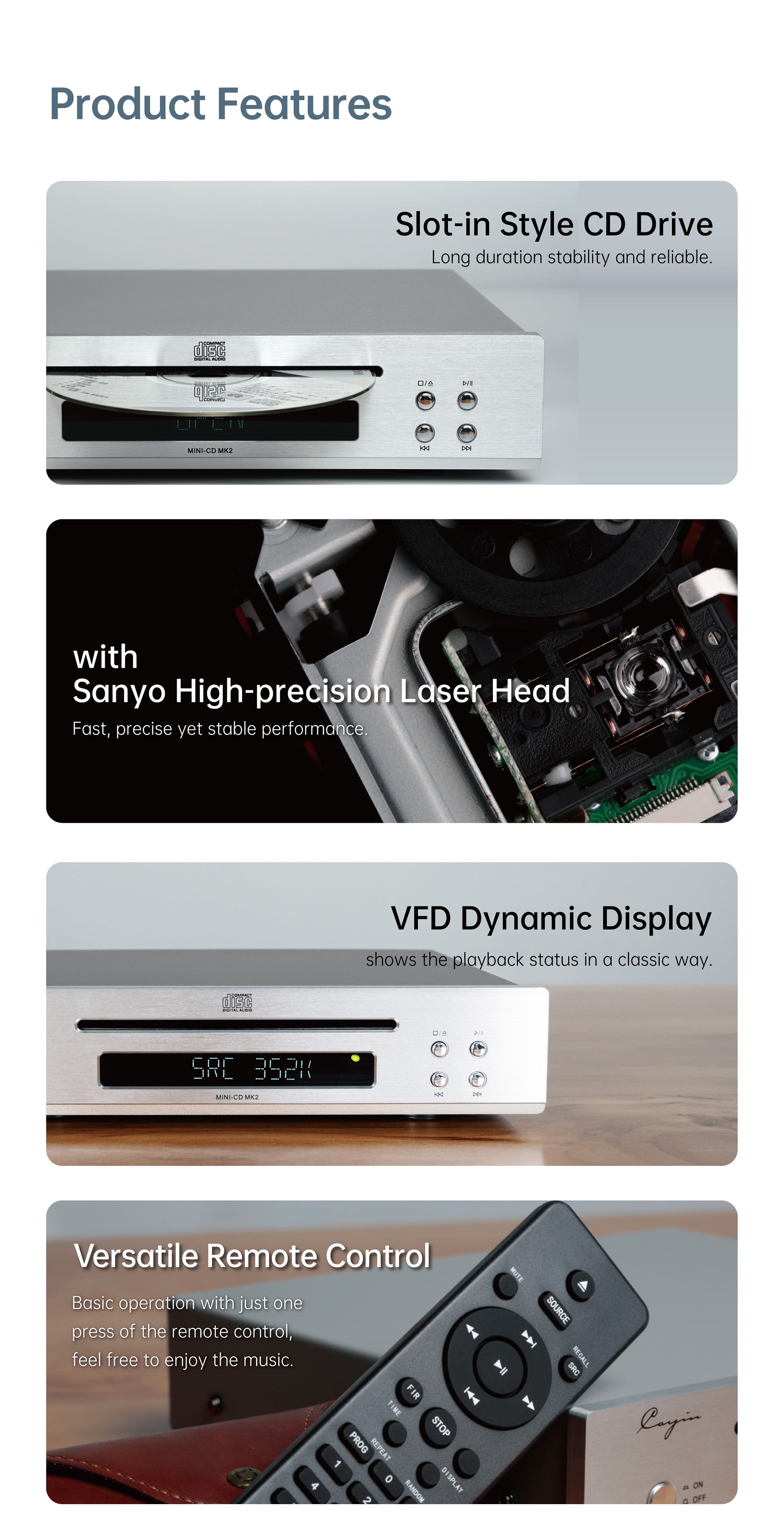 Apos Audio Cayin CD Players & Recorders Cayin Mini-CD MK2