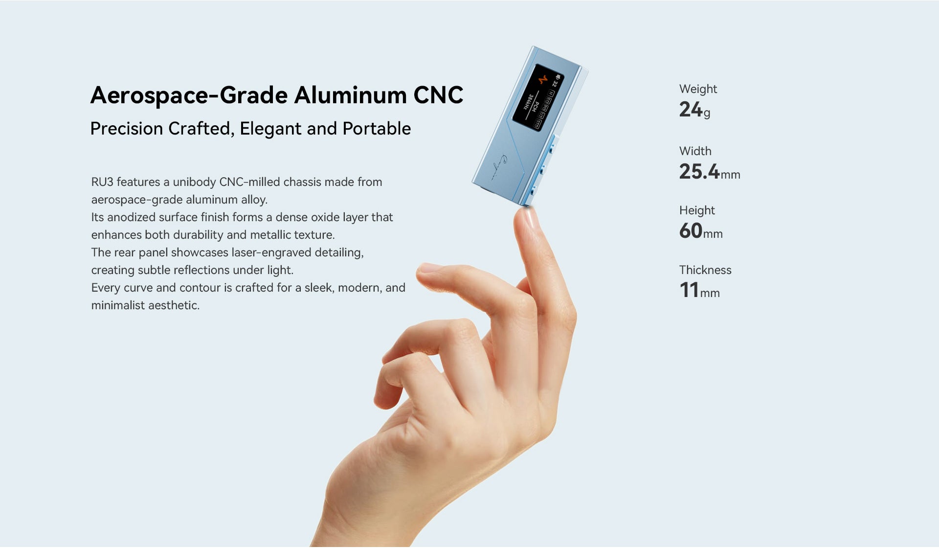 Apos Audio Cayin DAC (Digital-to-Analog Converter) Cayin RU3 Portable USB DAC/Amp