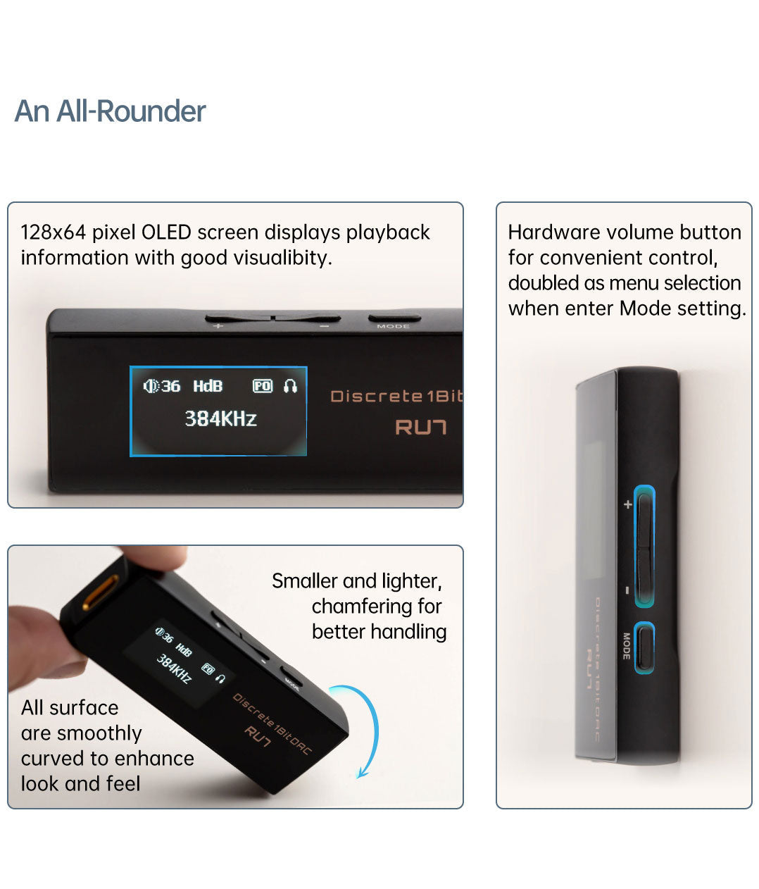 Apos Audio Cayin DAC (Digital-to-Analog Converter) Cayin RU7 1-Bit Resistor Network Portable DAC