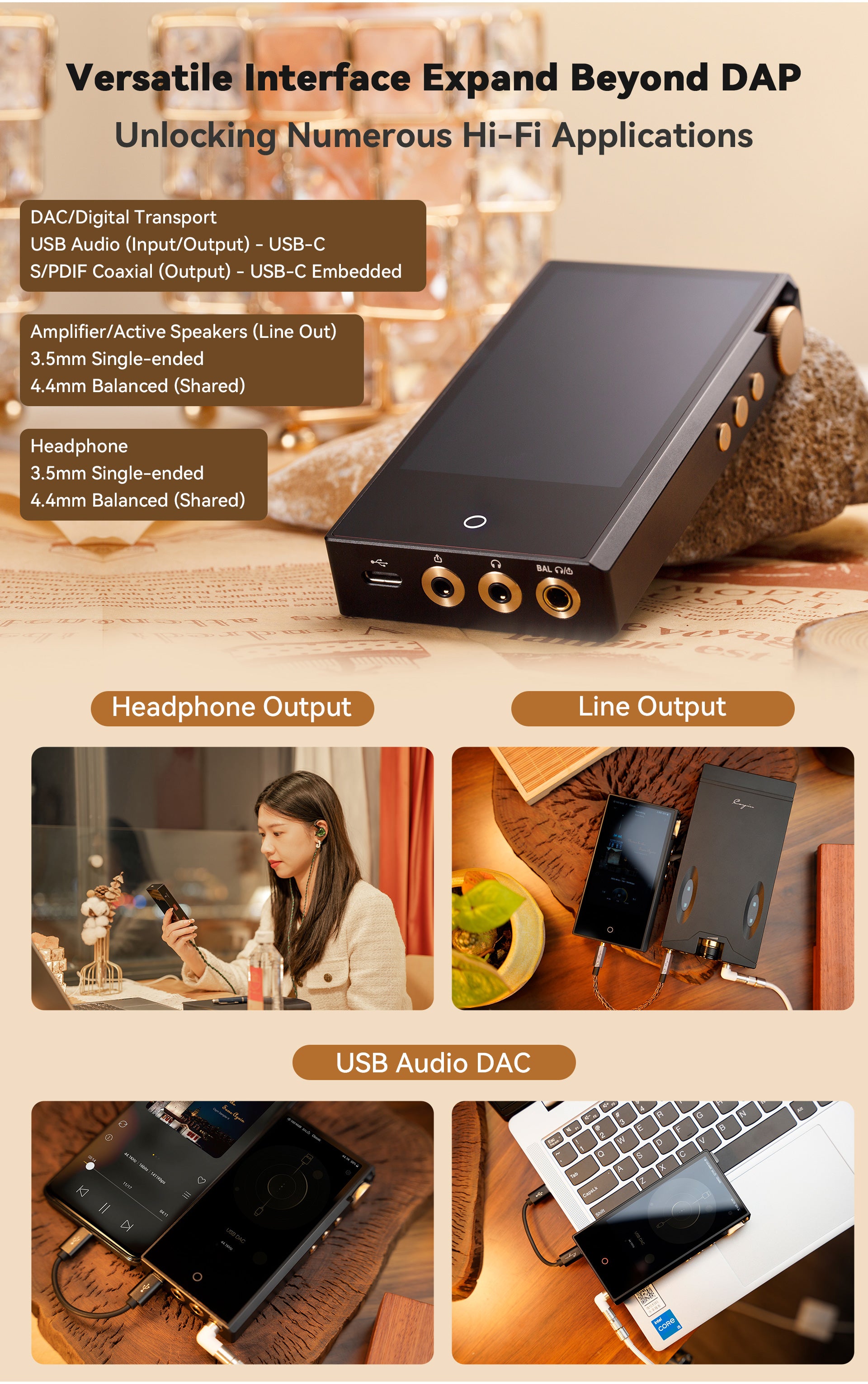 Apos Audio Cayin DAP (Digital Audio Player) Cayin N3Ultra Triple Timbre Digital Audio Player