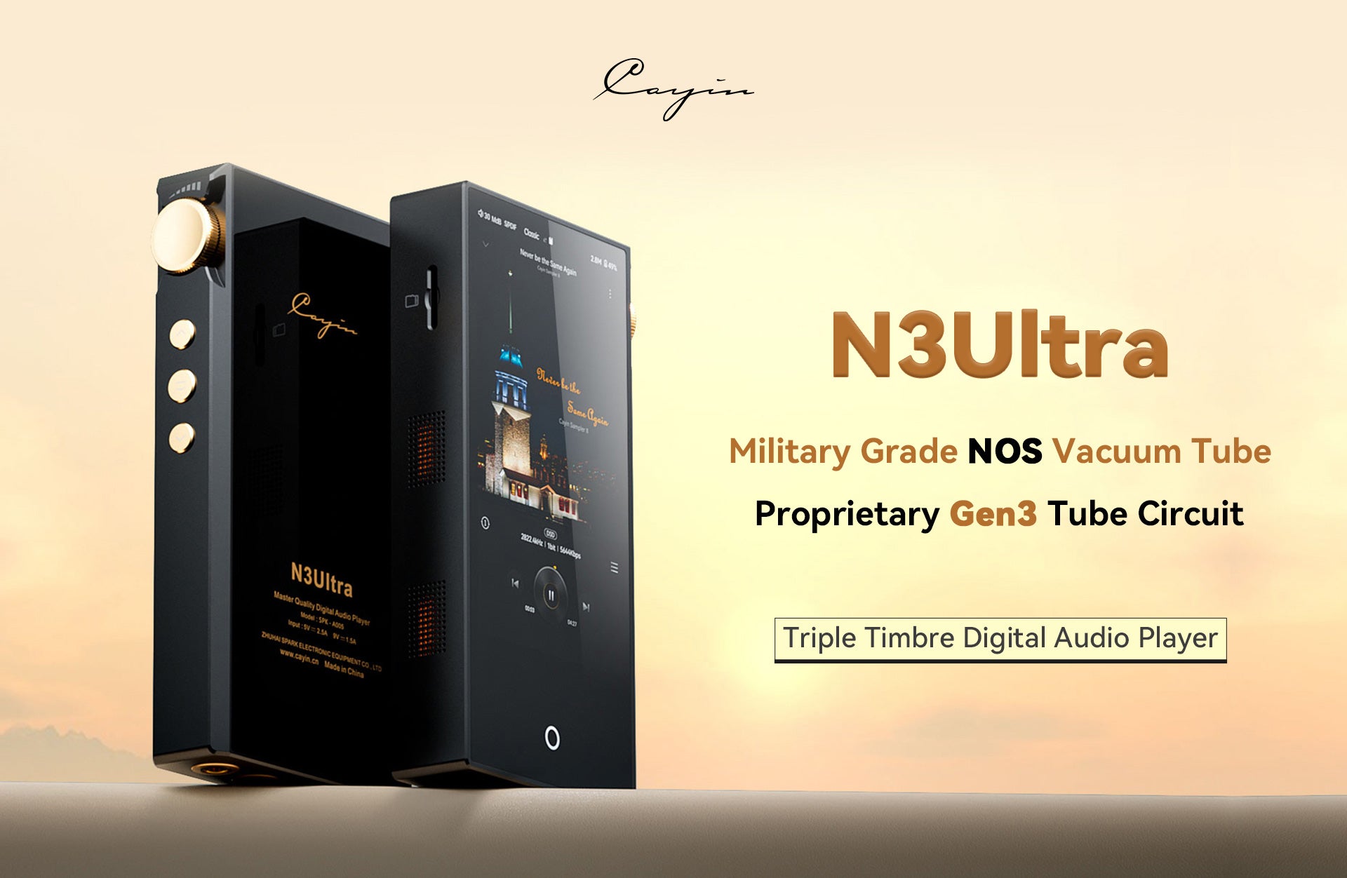 Apos Audio Cayin DAP (Digital Audio Player) Cayin N3Ultra Triple Timbre Digital Audio Player