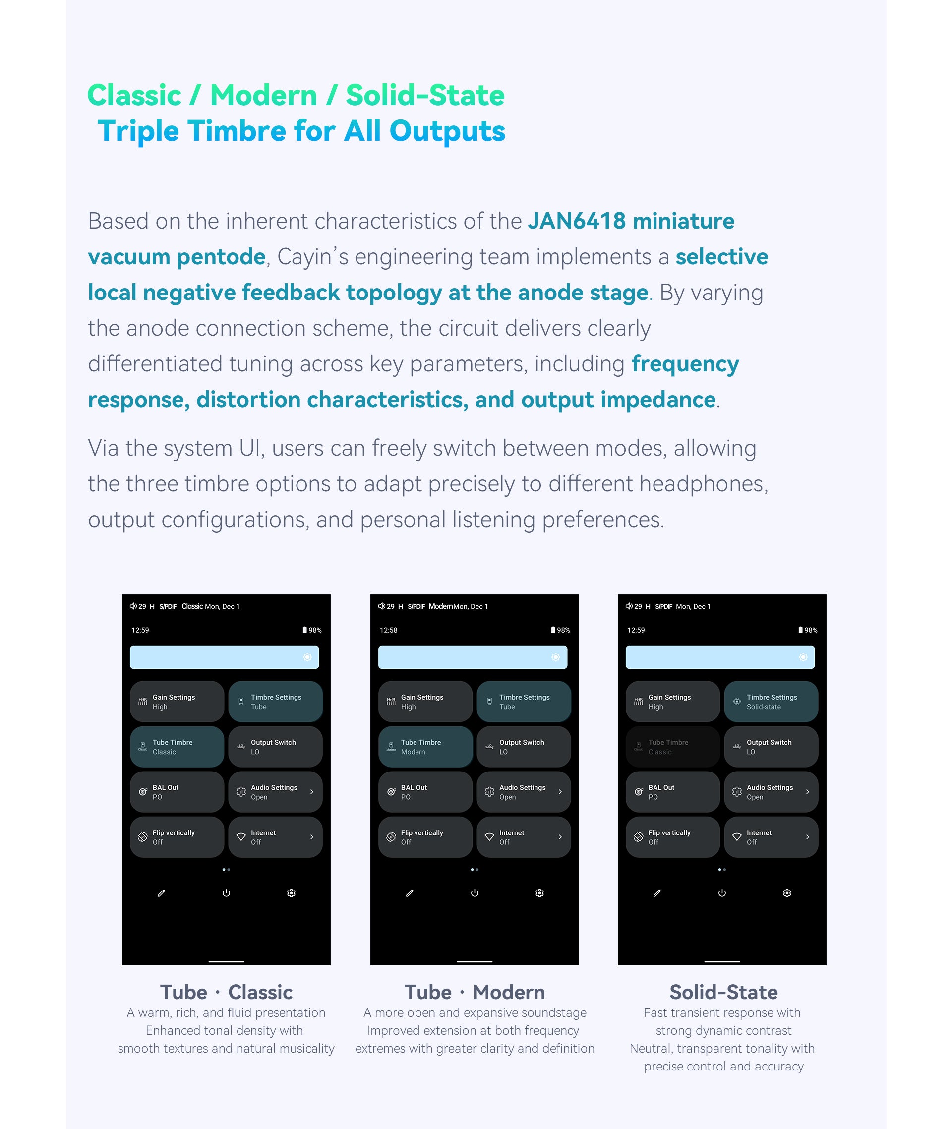 Apos Audio Cayin DAP (Digital Audio Player) Cayin N6iii Digital Audio Player