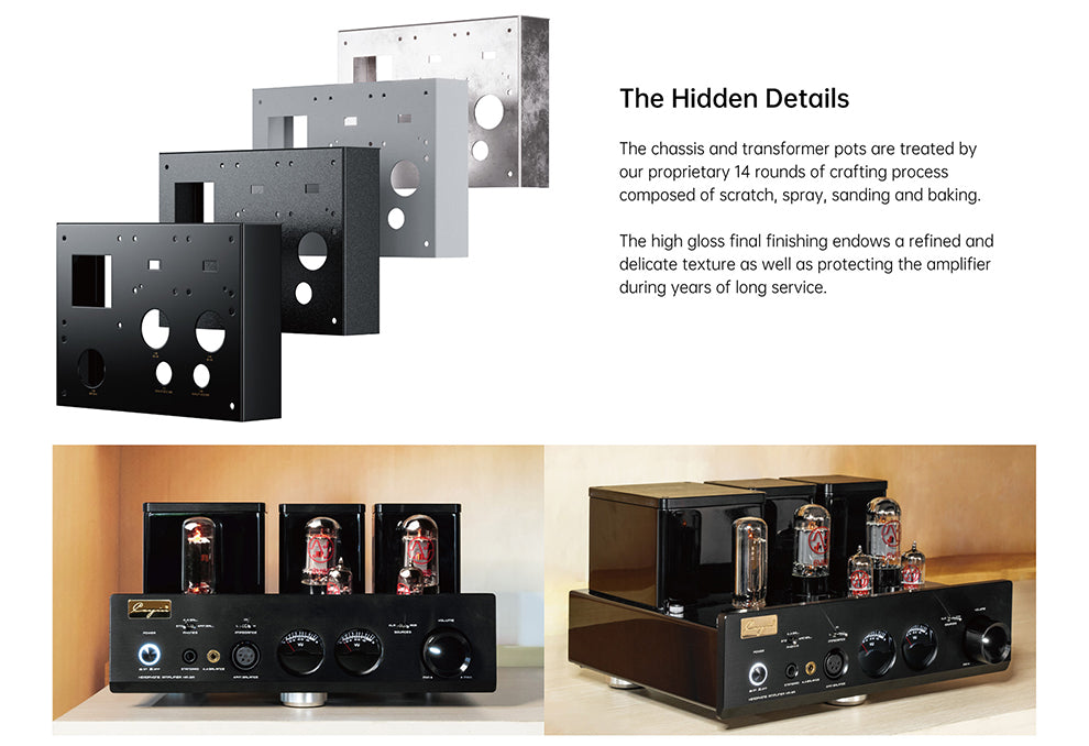 Apos Audio Cayin Headphone Amp (Tube) Cayin HA-3A Desktop Tube Headphone Amplifier