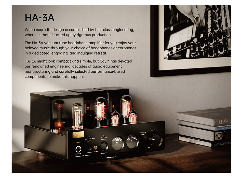 Apos Audio Cayin Headphone Amp (Tube) Cayin HA-3A Desktop Tube Headphone Amplifier