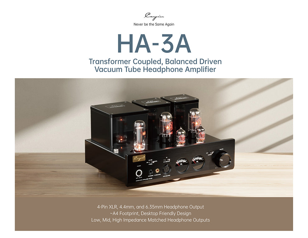 Apos Audio Cayin Headphone Amp (Tube) Cayin HA-3A Desktop Tube Headphone Amplifier