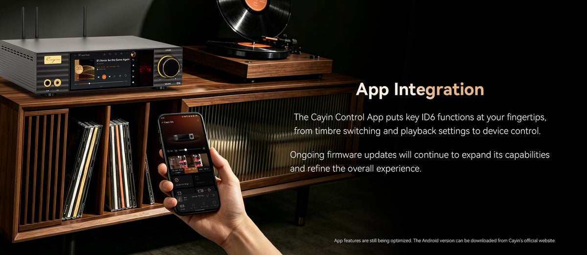 Apos Audio Cayin Headphone Amp (Tube) Cayin ID6 Streamer DAC and Headphone Amplifier
