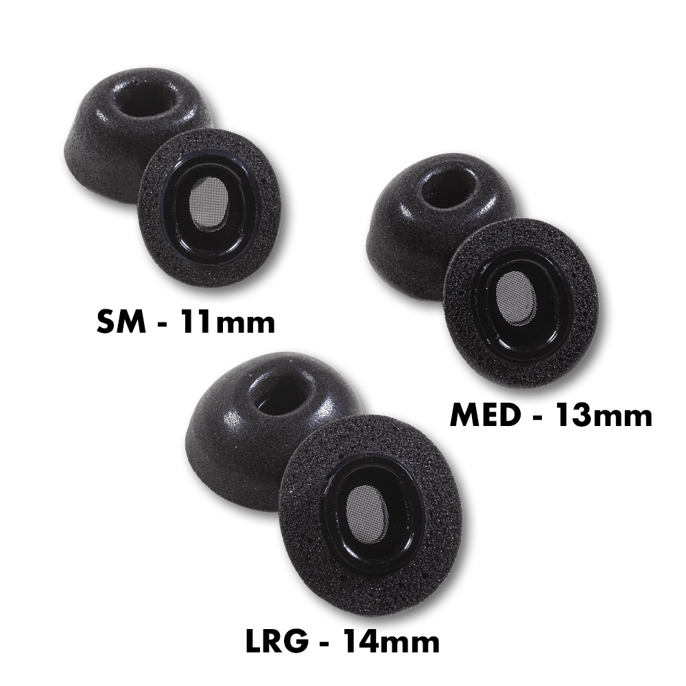 Apos Audio Dekoni Accessory Memory Foam Earphone Tips for the Apple Airpods Pro 3 Sample Pack / 3 Pack