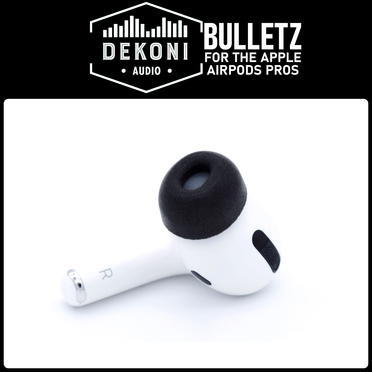 Apos Audio Dekoni Accessory Memory Foam Earphone Tips for the Apple Airpods Pro & Airpods Pro 2