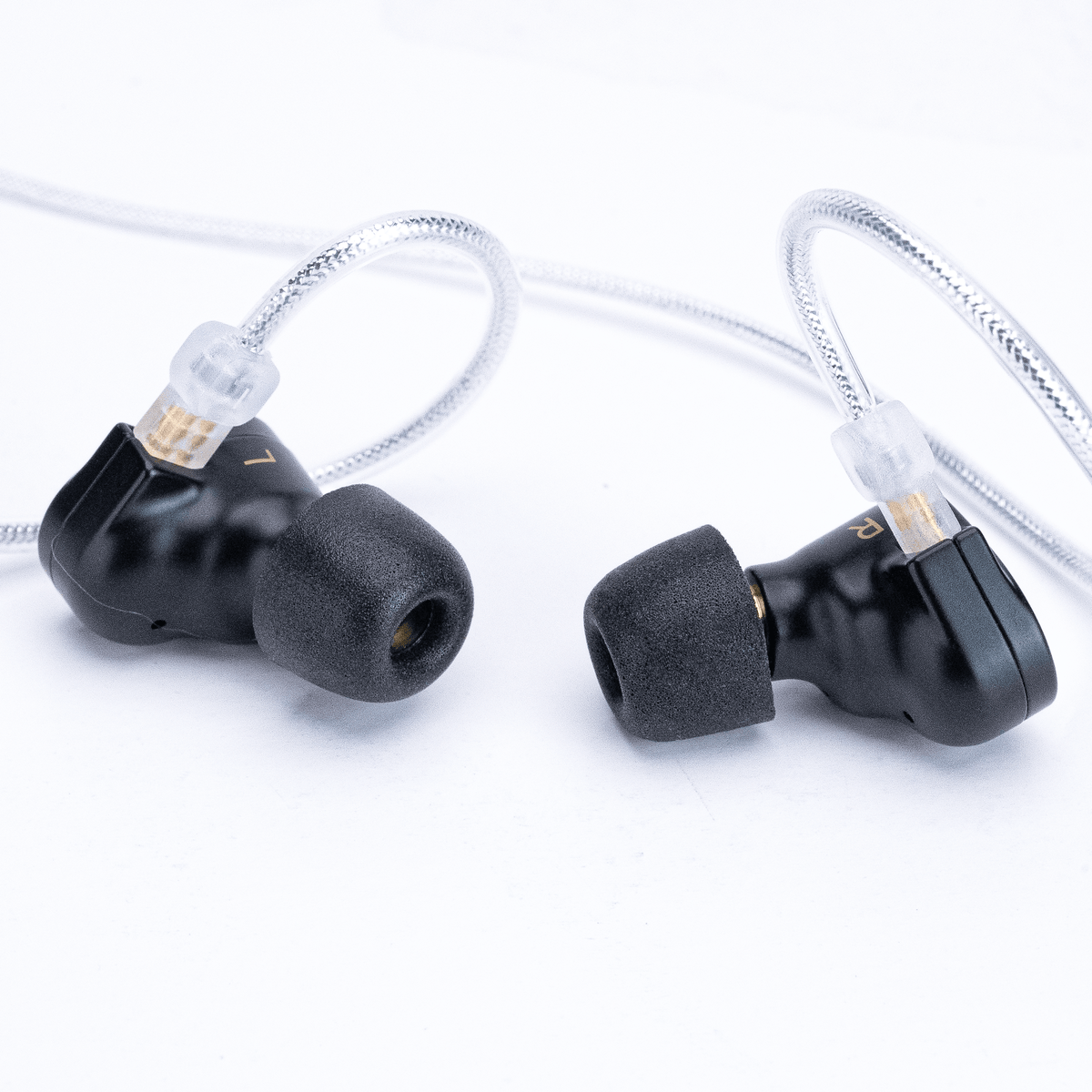 Apos Audio Dekoni Accessory Memory Foam Isolation Earphone Tips Black 4.9mm Mercury