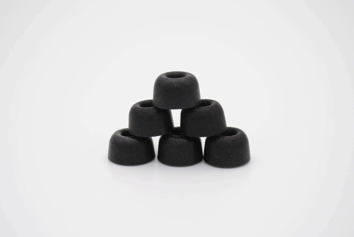 Apos Audio Dekoni Accessory Premium Memory Foam Isolation Earphone Tips Black - True Wireless