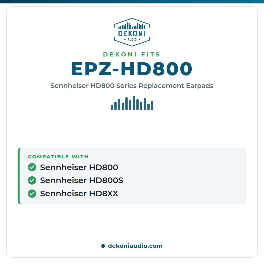 Apos Audio Dekoni Accessory Replacement Earpads for Sennheiser HD800 Series Headphones