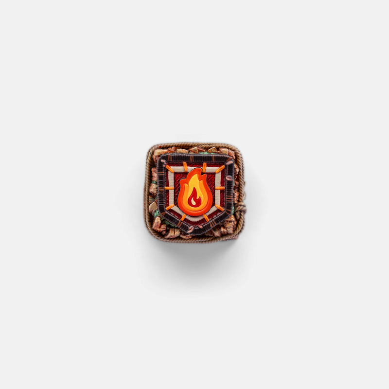 Apos Audio Dwarf Factory Keycaps Camper Badge - GMK Camping Artisans by Dwarf Factory The Fireside