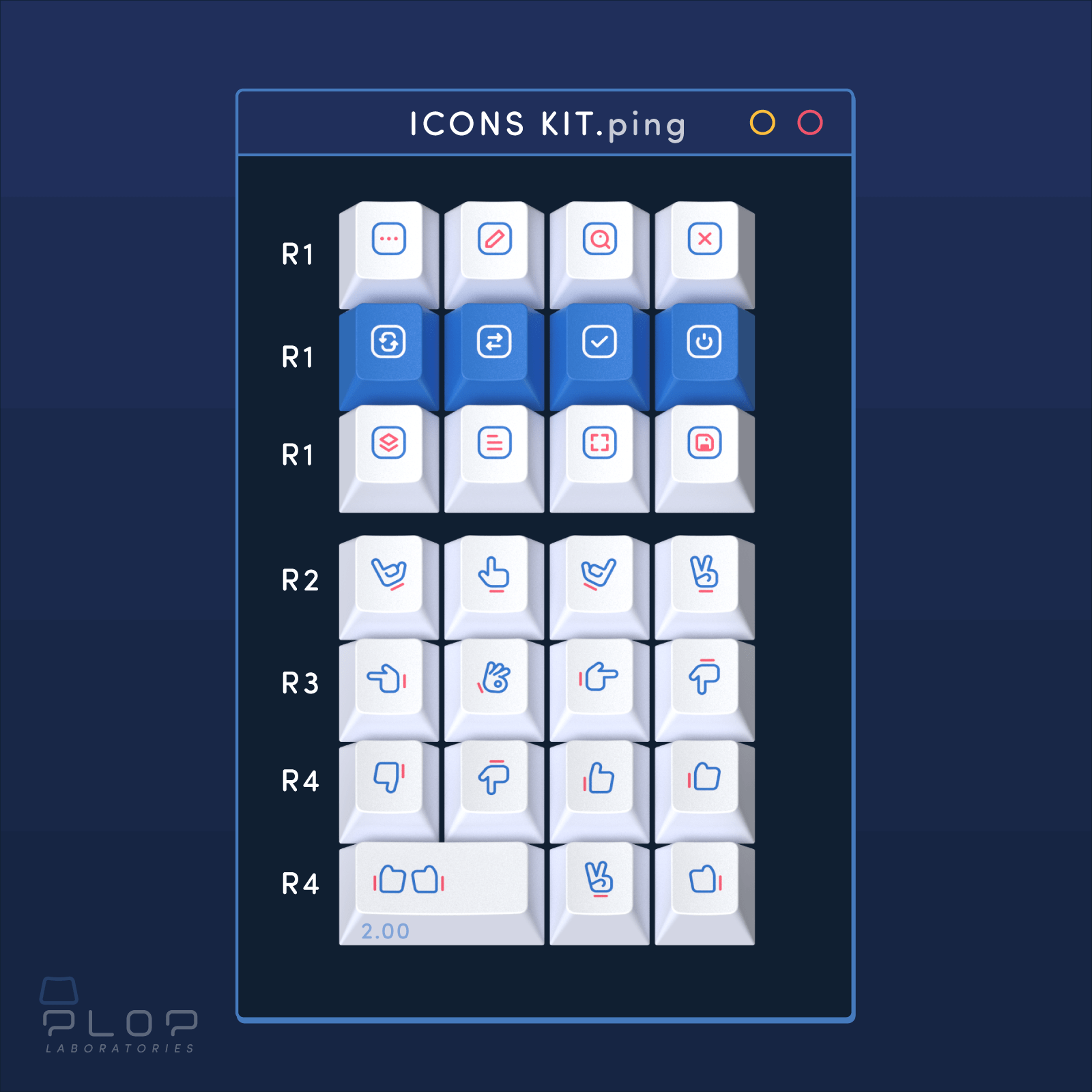 ePBT Ping Keycap Set