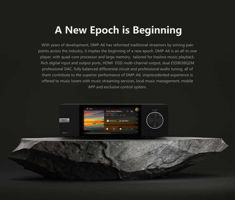 Apos Audio Eversolo Headphone DAC/Amp Eversolo DMP-A6 Master Edition Network Streamer & DAC