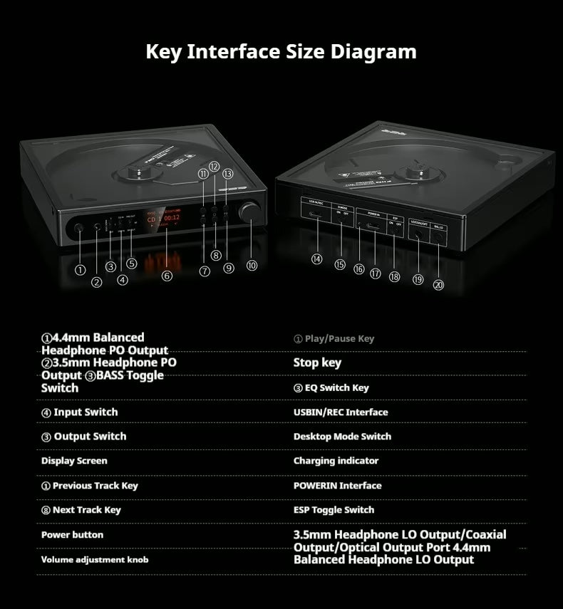 Apos Audio FiiO CD Players & Recorders FiiO DM15 R2R CD Player