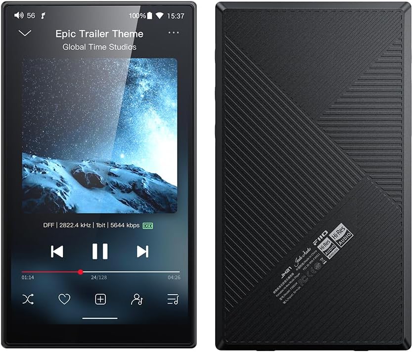 Apos Audio FiiO DAP (Digital Audio Player) FiiO x JadeAudio JM21 Android 13 Hi-Res Music Player