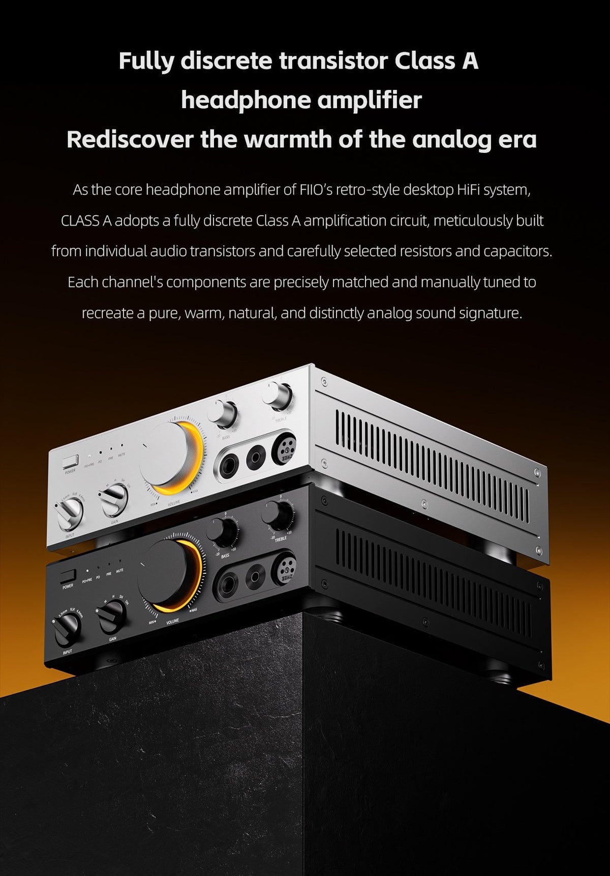 Apos Audio FiiO Headphone Amp FiiO Class A Headphone Amplifier and Preamplifier