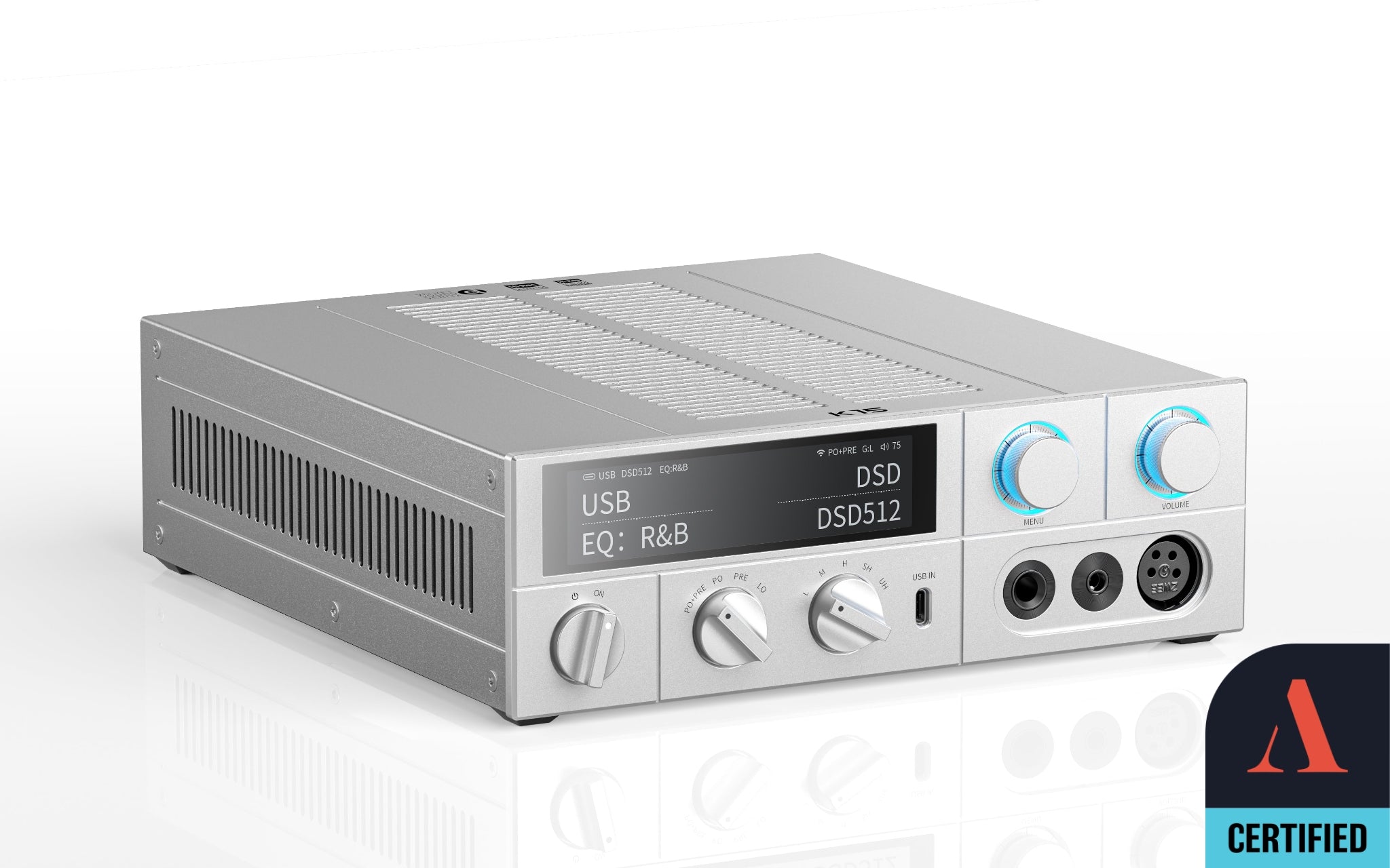 Apos Audio FiiO Headphone DAC/Amp FiiO K15 Desktop DAC/Amp (Apos Certified) Silver / Like New