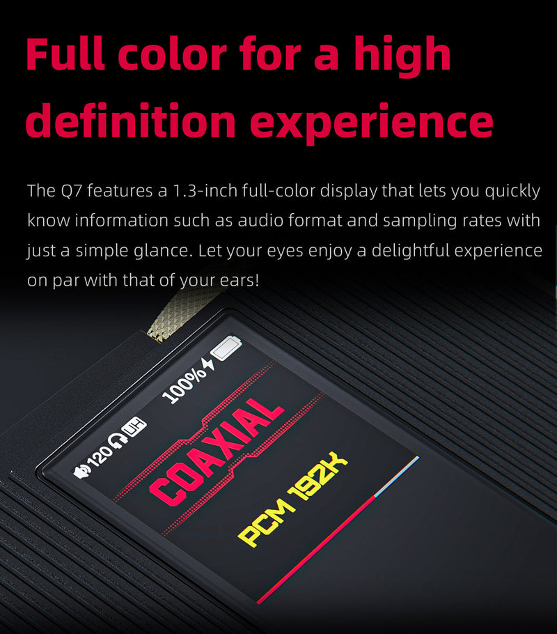 Apos Audio FiiO Headphone DAC/Amp FiiO Q7 Portable Desktop-Class DAC/Amp (Apos Certified Refurbished)