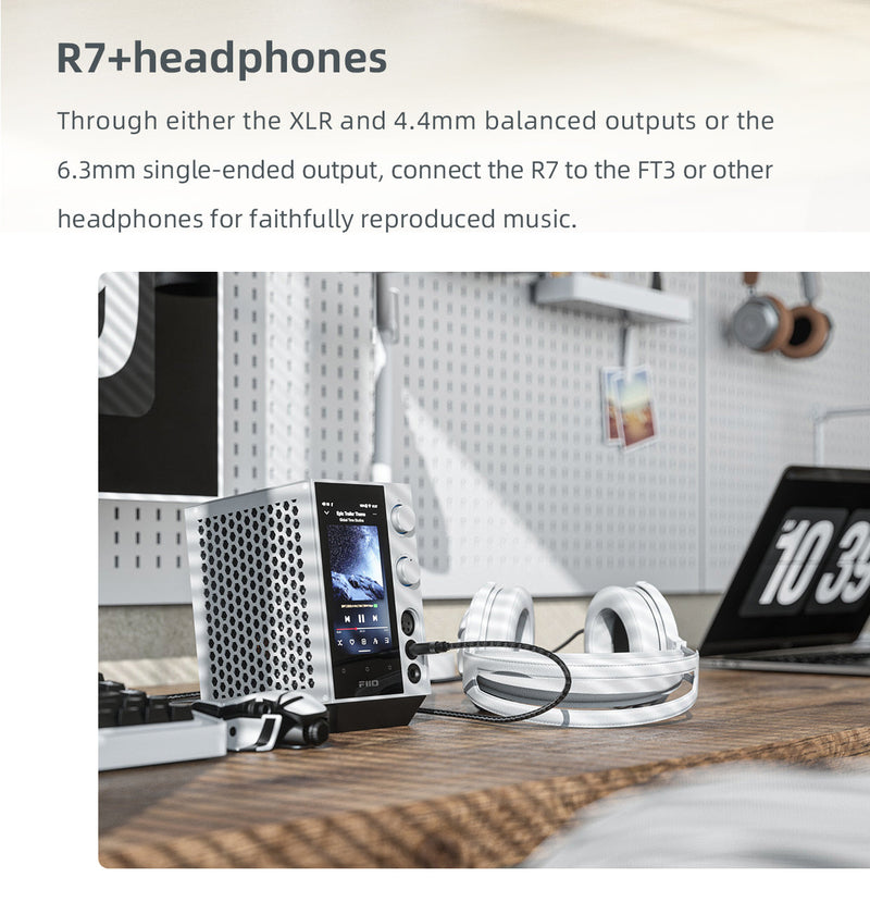 FIIO R7 Audio Player DAC ES9068AS Headphone Amplifier 2x THX AAA-788+ 32bit  768kHz DSD256 MQA - Audiophonics