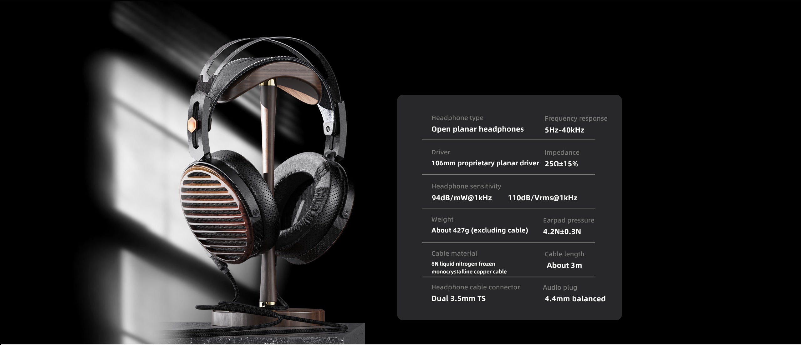 Apos Audio FiiO Headphone FiiO FT7 Planar Magnetic Open-Back Headphones