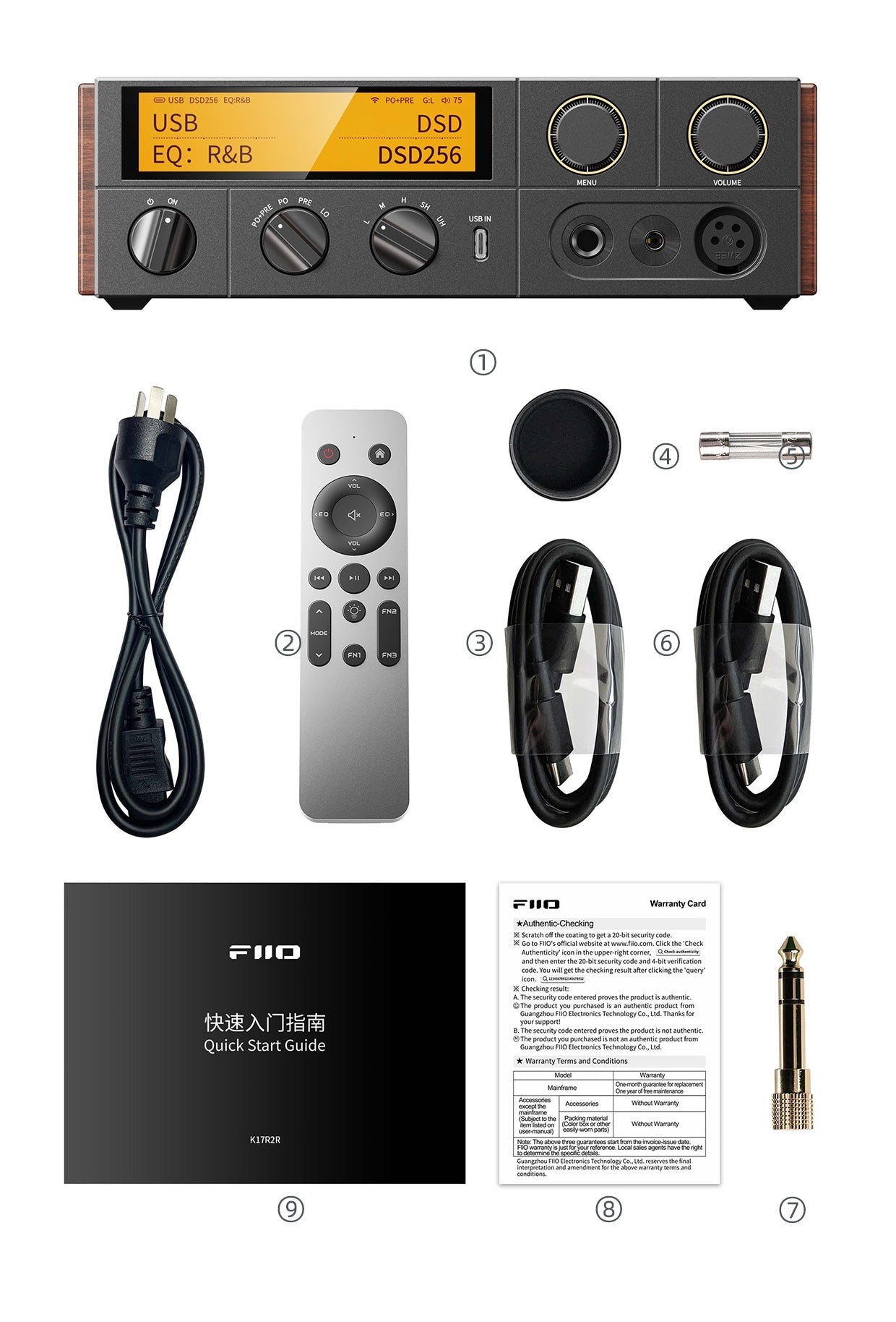 Apos Audio FiiO Headphone FiiO K17 R2R Desktop DAC Headphone Amplifier