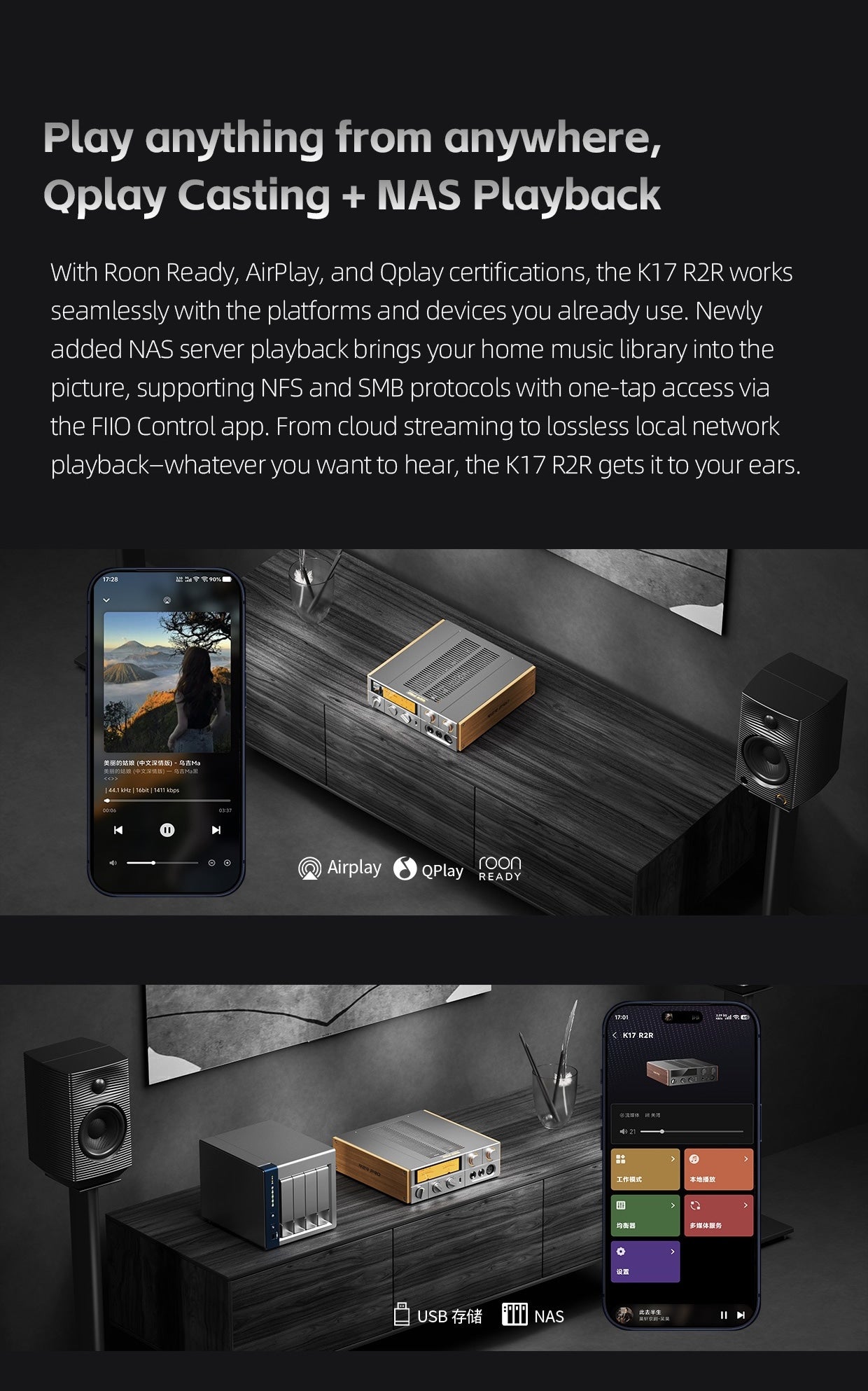 Apos Audio FiiO Headphone FiiO K17 R2R Desktop DAC Headphone Amplifier